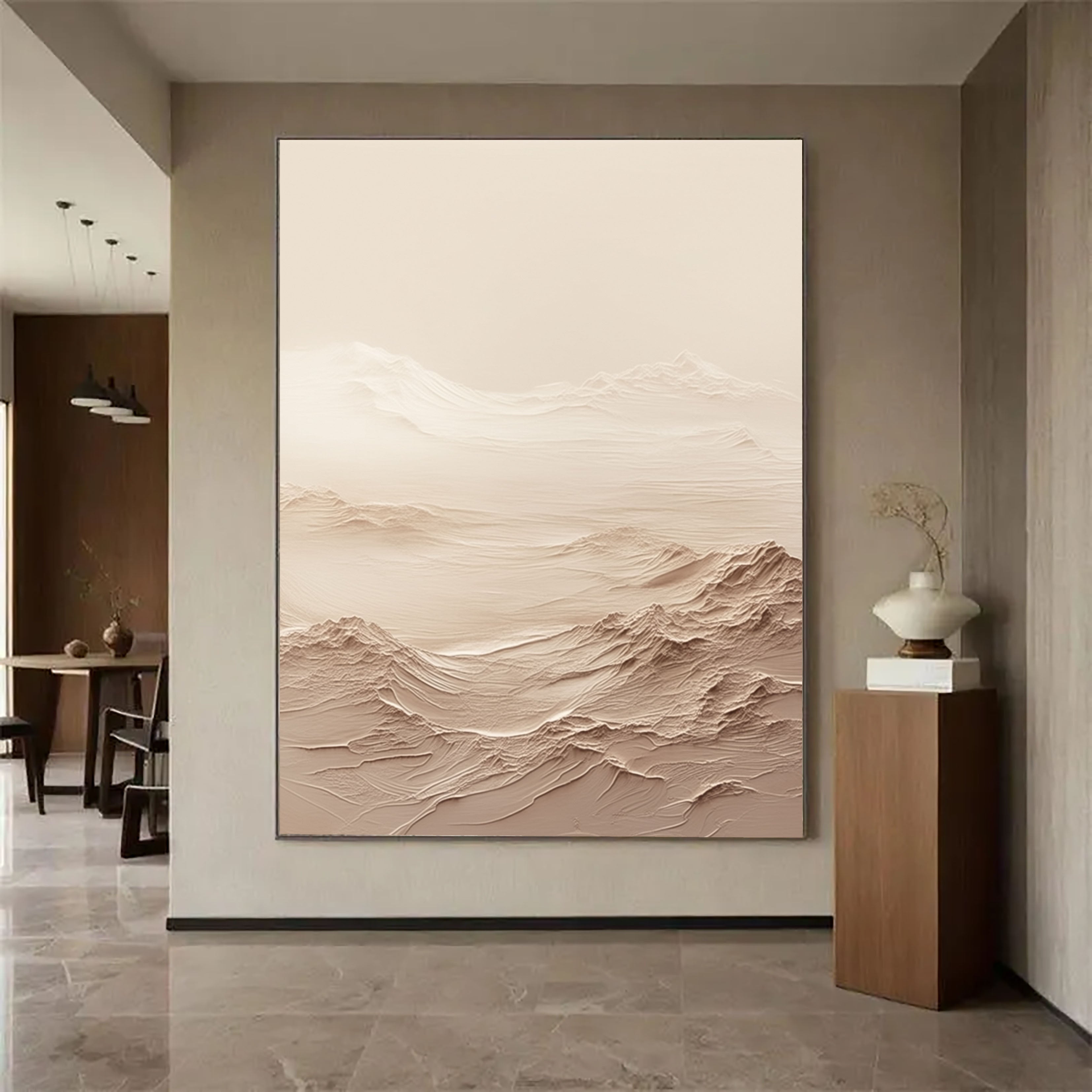 Textured Dune Landscapes | Beige Cream