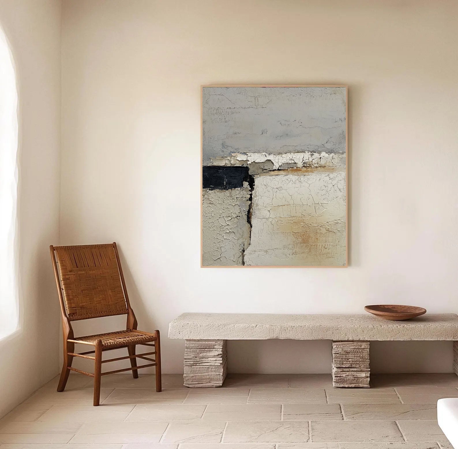 Textured Cracked Serenity | Ochre Divide