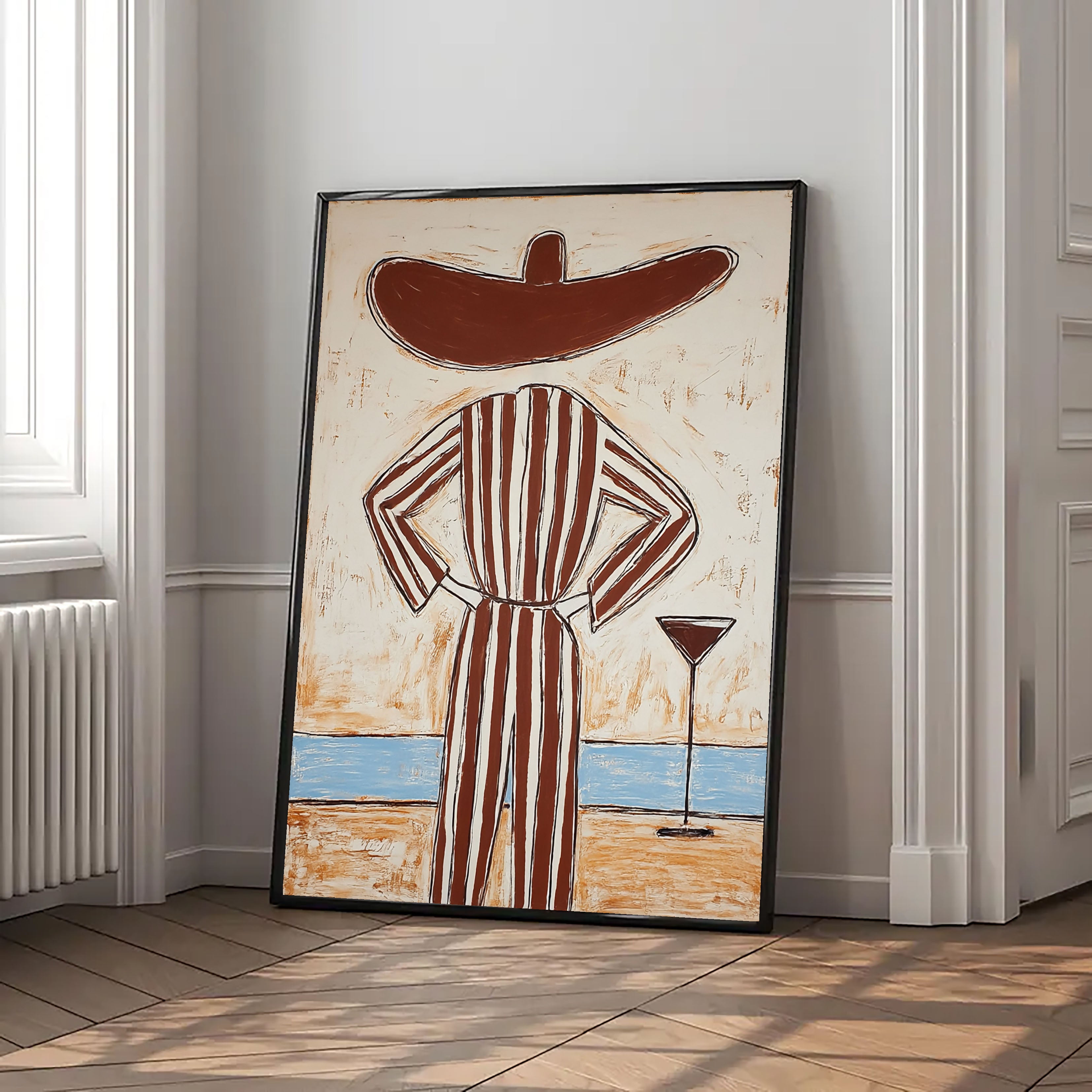 Whimsical Striped Silhouette | Leisure Lounge