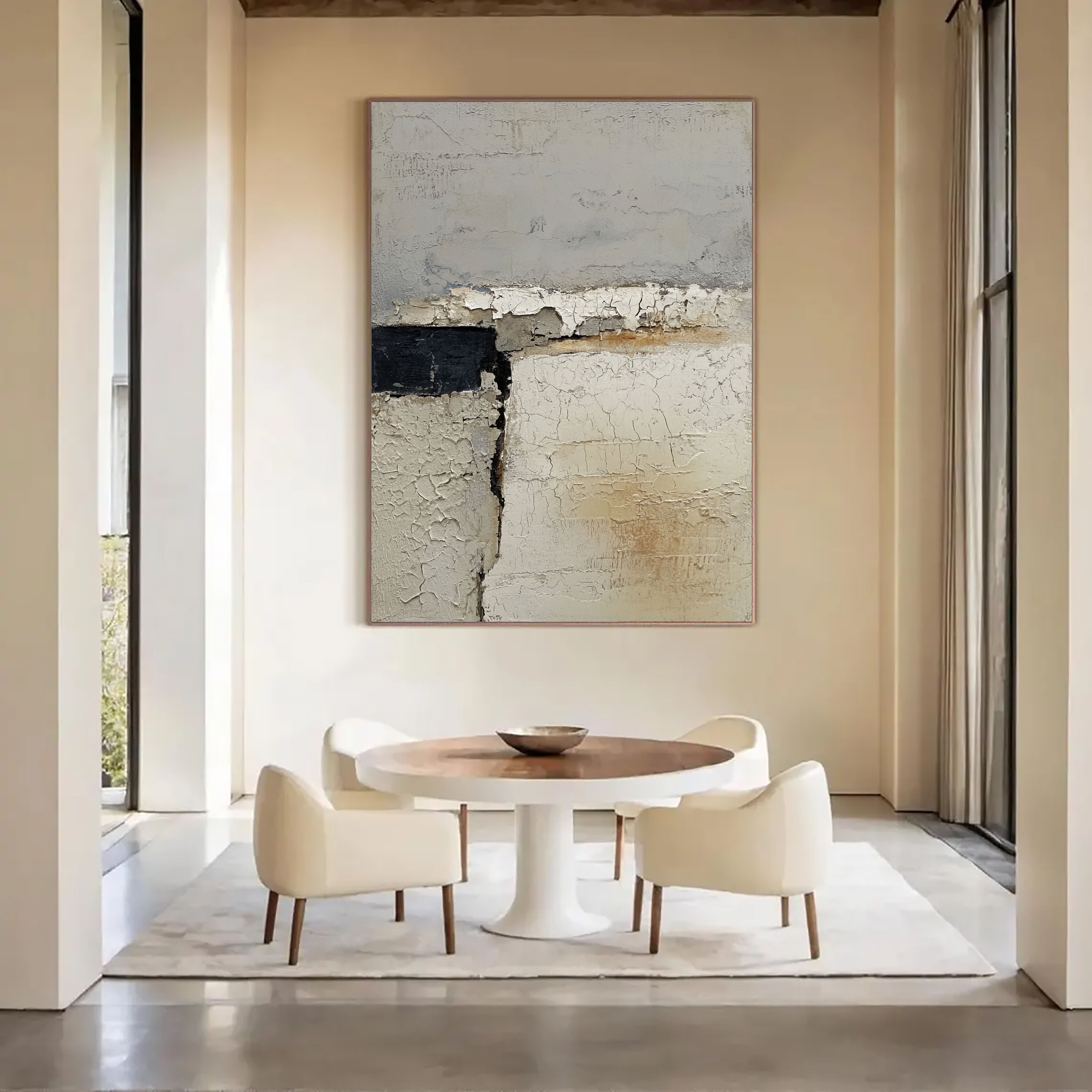 Textured Cracked Serenity | Ochre Divide
