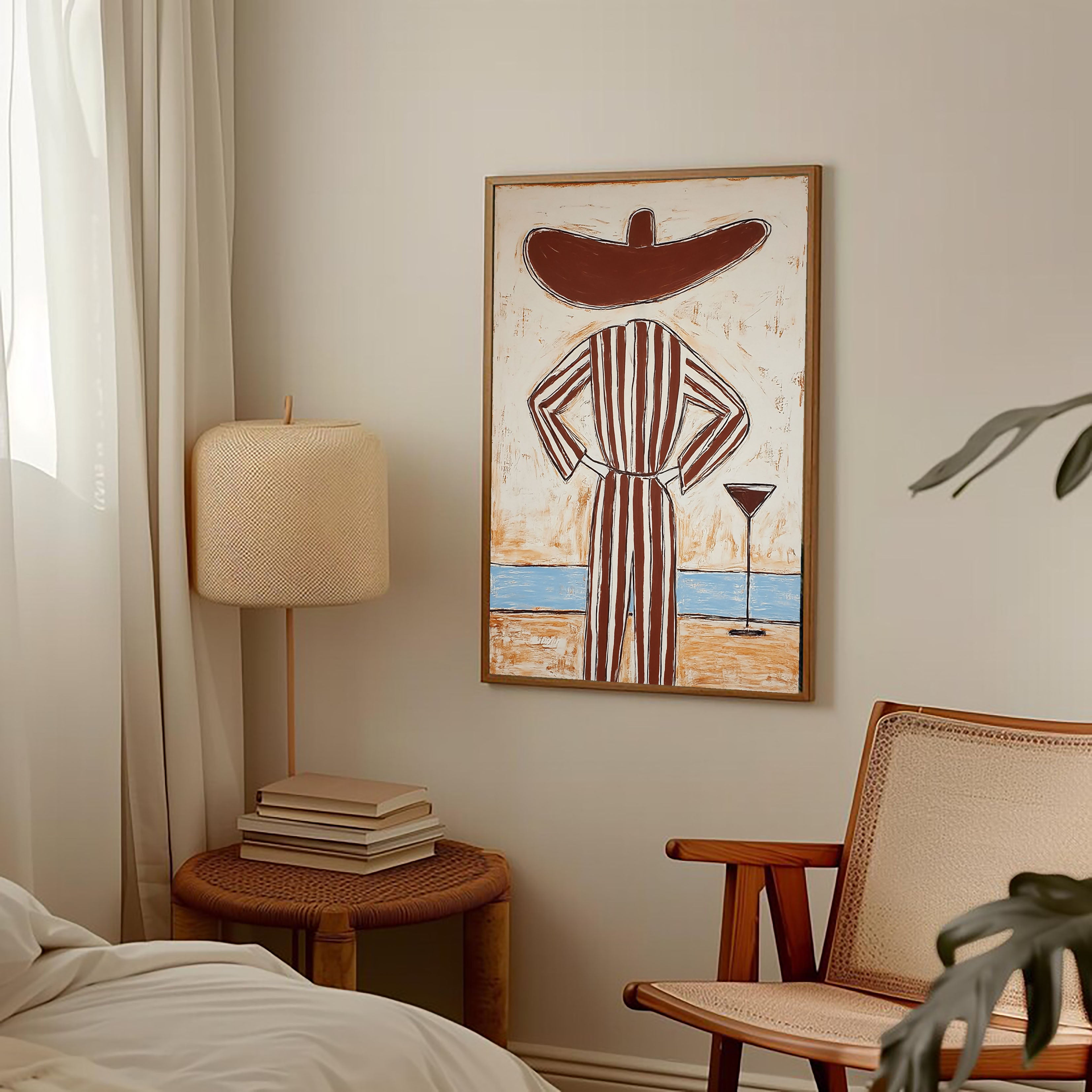 Whimsical Striped Silhouette | Leisure Lounge