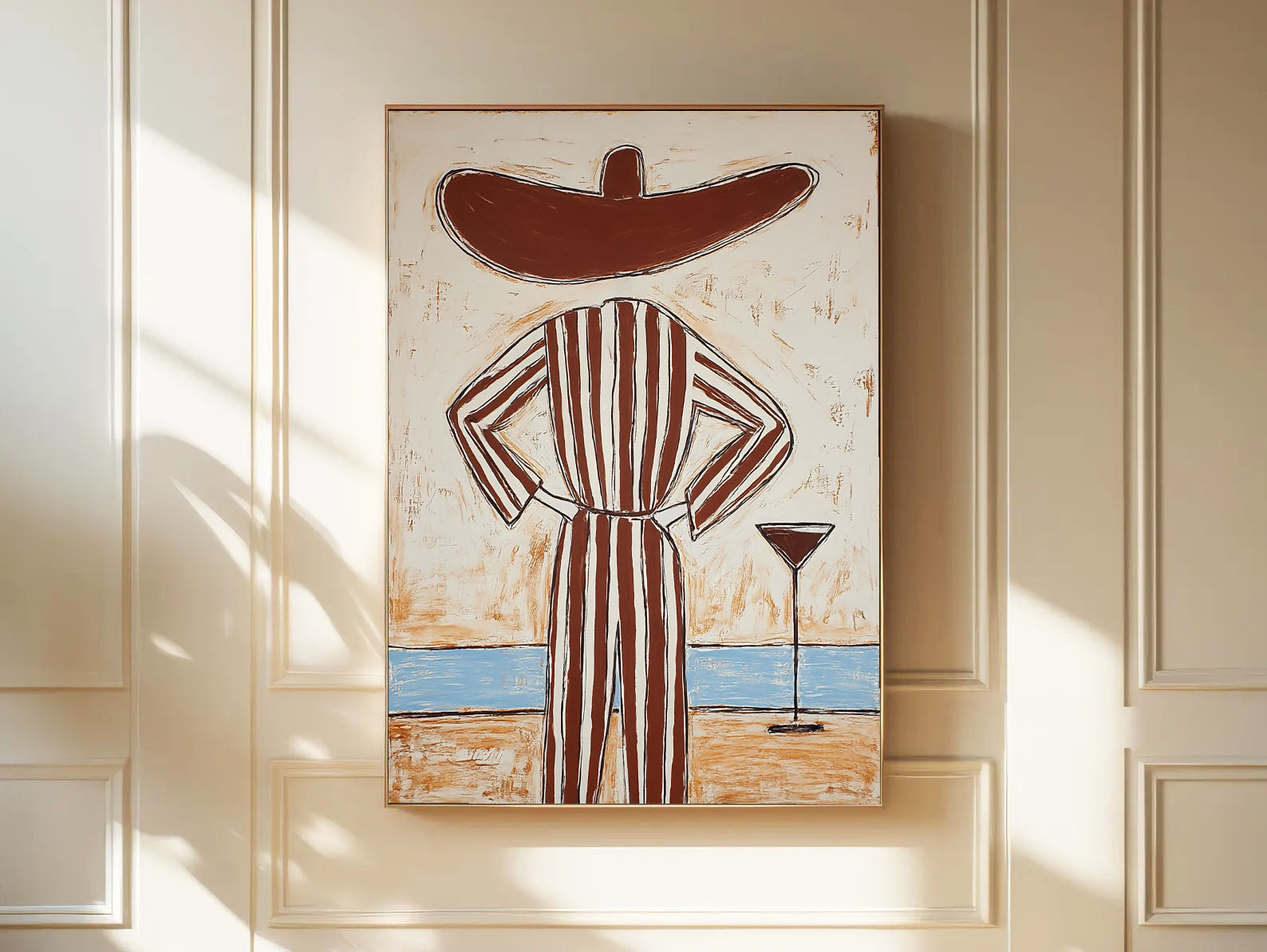 Whimsical Striped Silhouette | Leisure Lounge