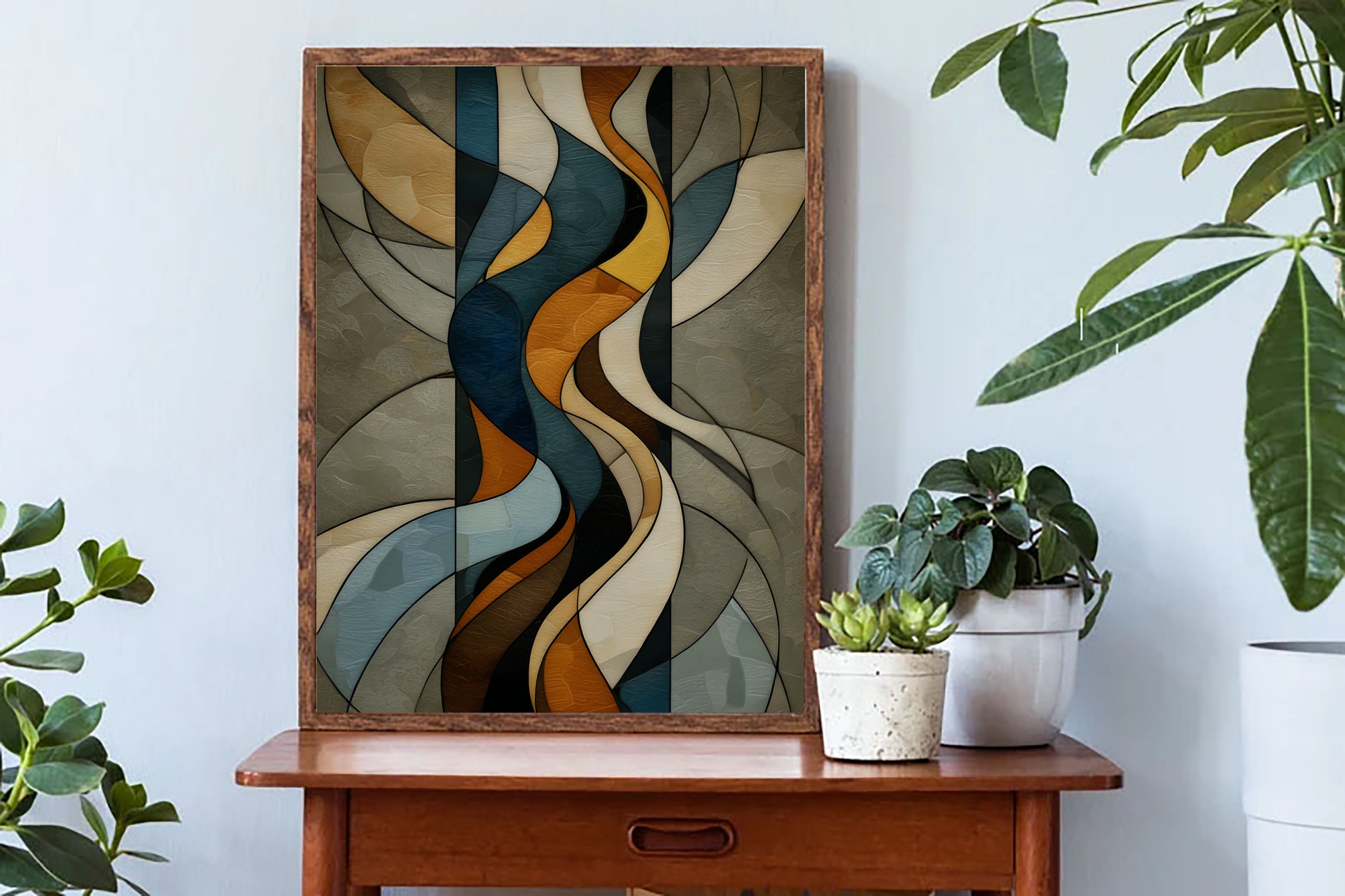 Textured Rhythmic Curves | Warm Tones