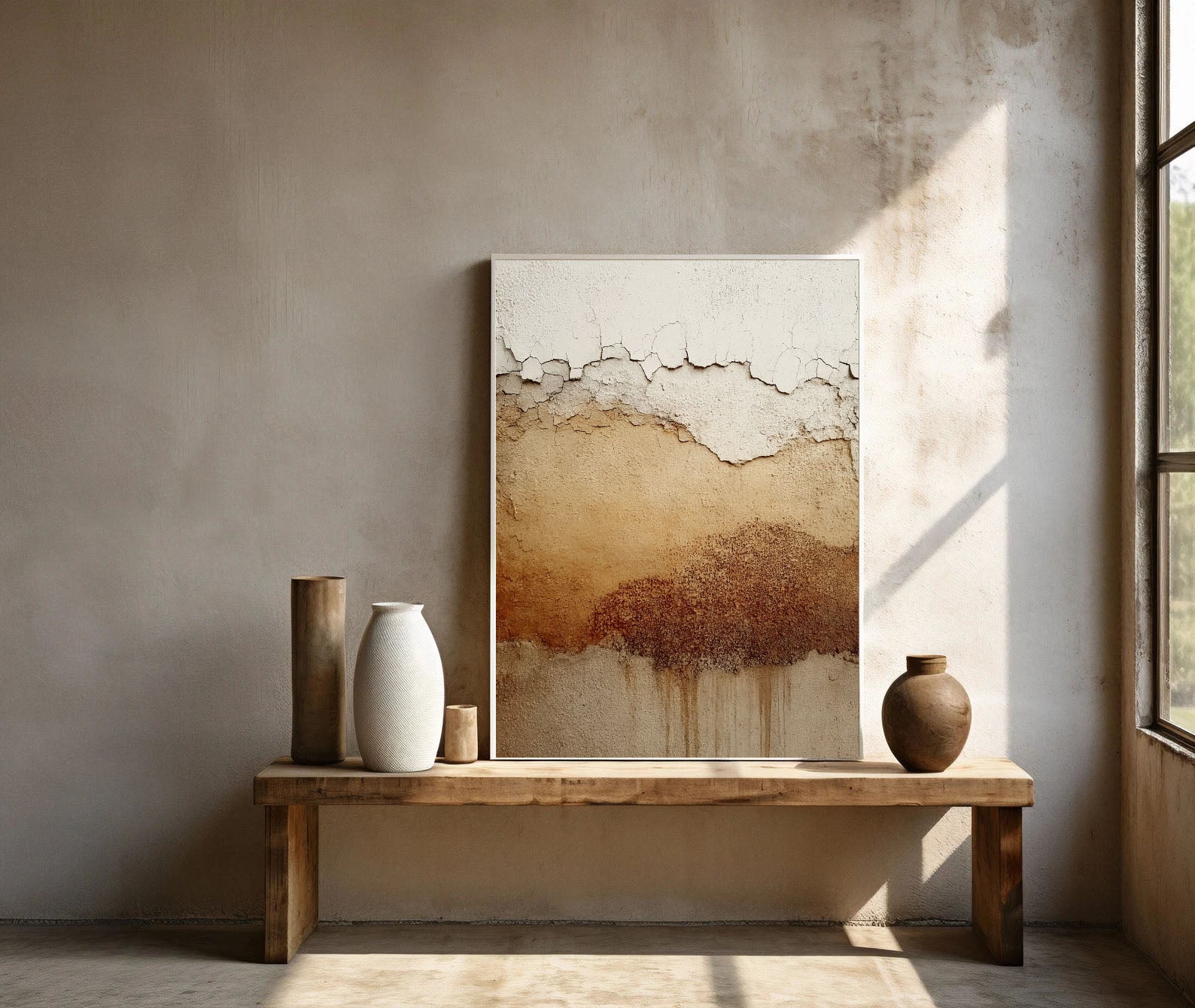 Textured Sandy Crackle | Earthy Patina