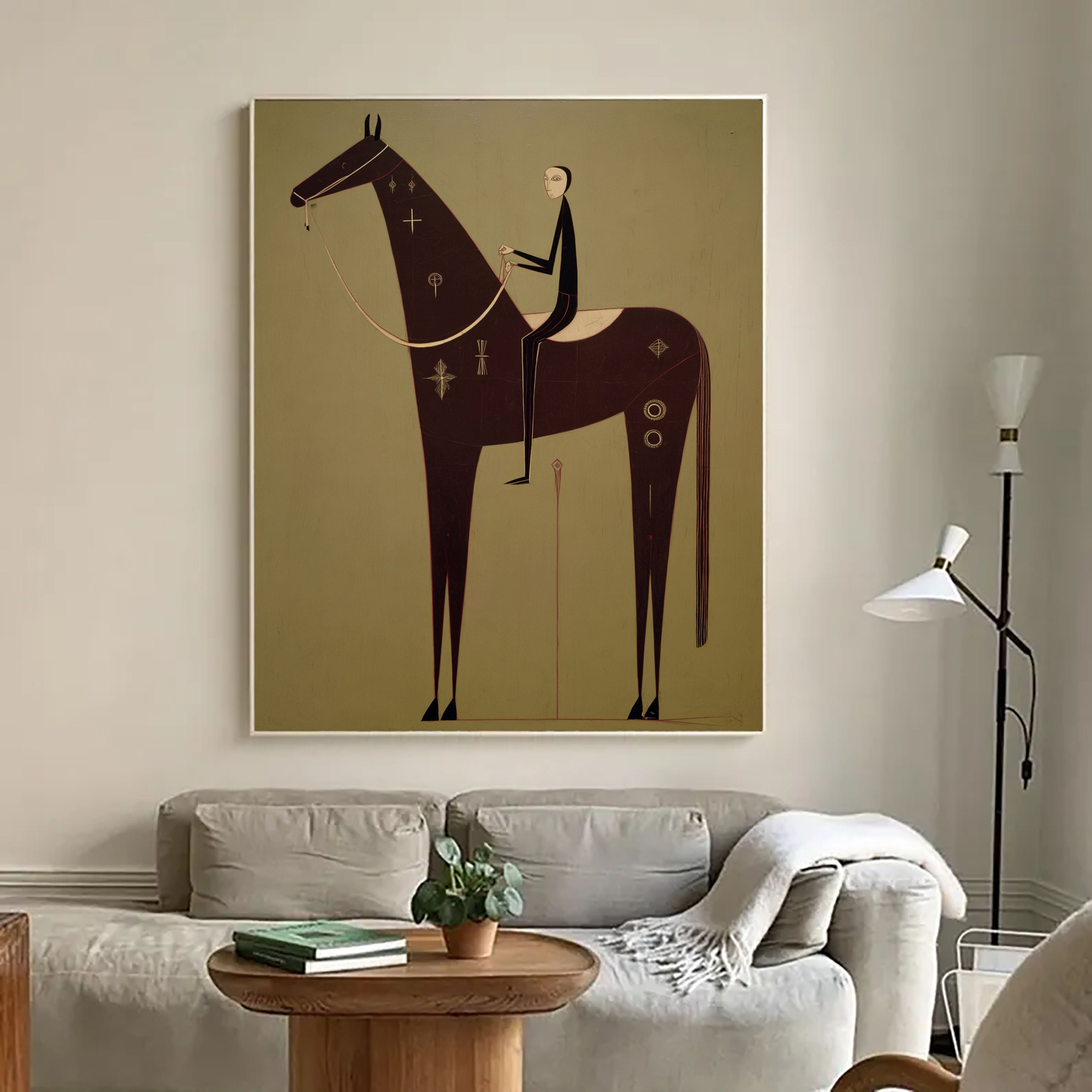 Textured Equine Serenity | Ornate Steed