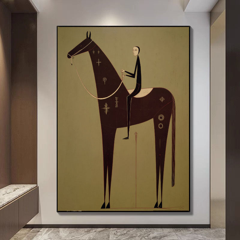 Textured Equine Serenity | Ornate Steed