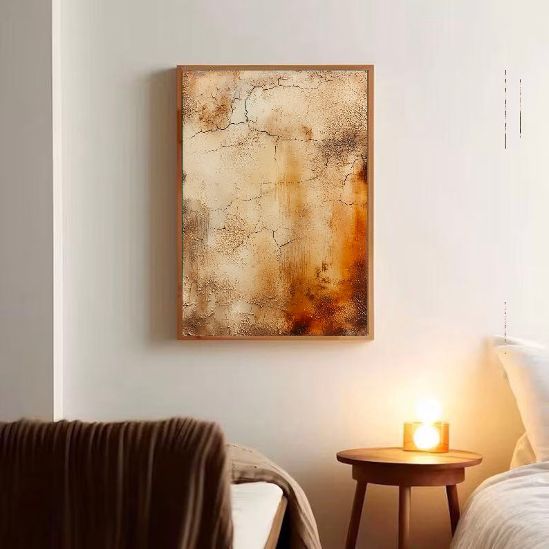 Textured Cracked Warmth | Rustic Amber