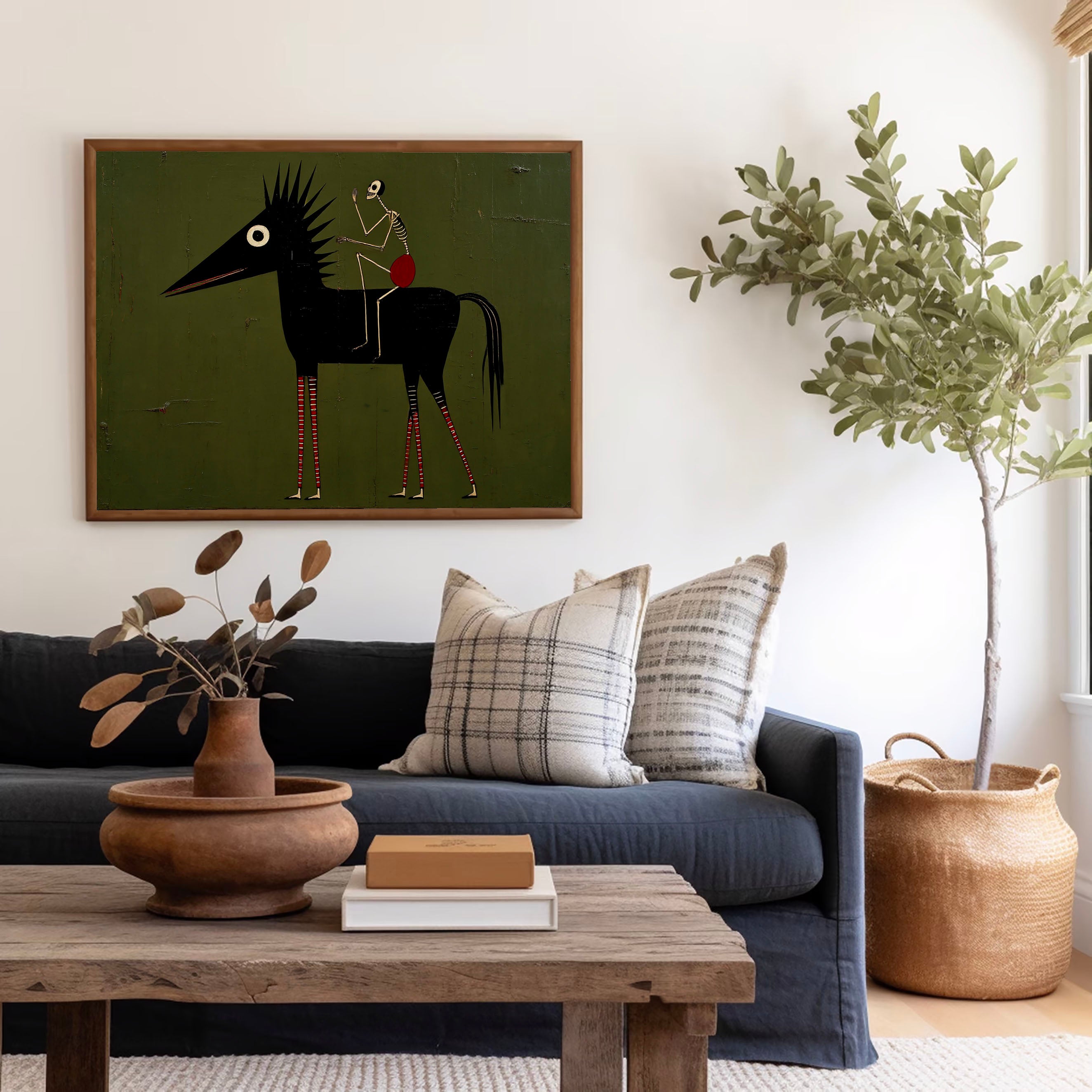 Textured Spiky Equine | Skeletal Rider