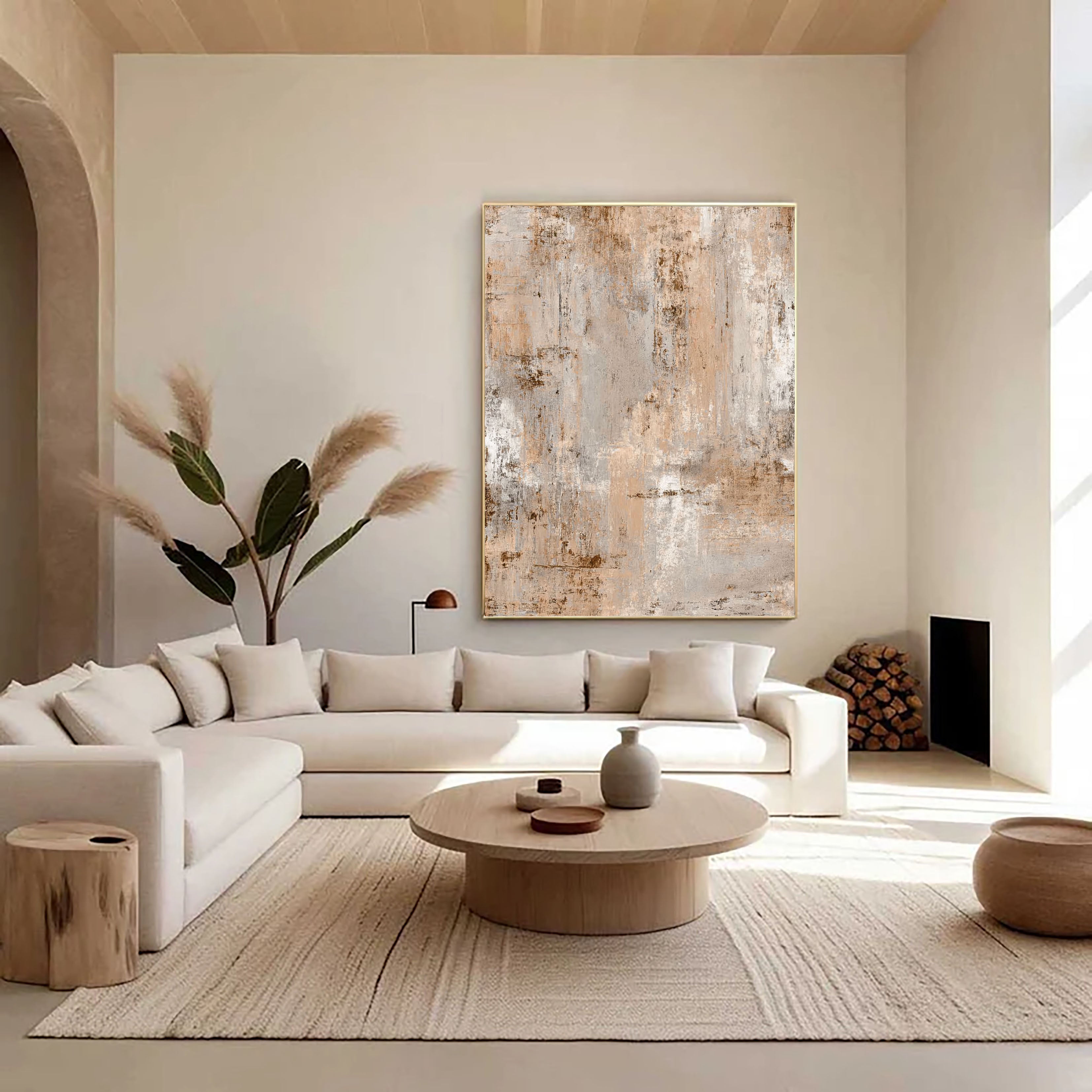 Textured Weathered Warmth | Rustic Beige