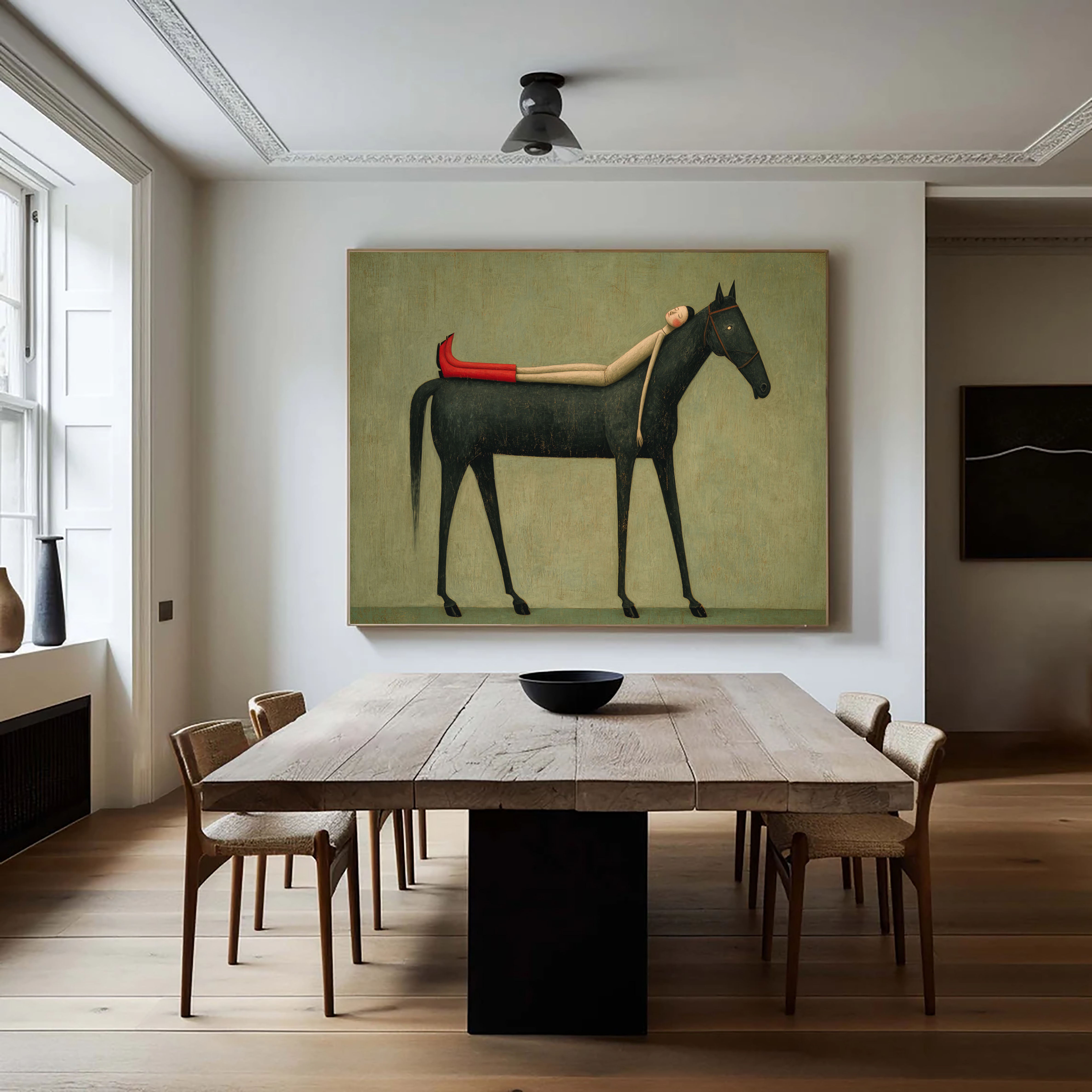 Textured Languid Equine | Scarlet Repose