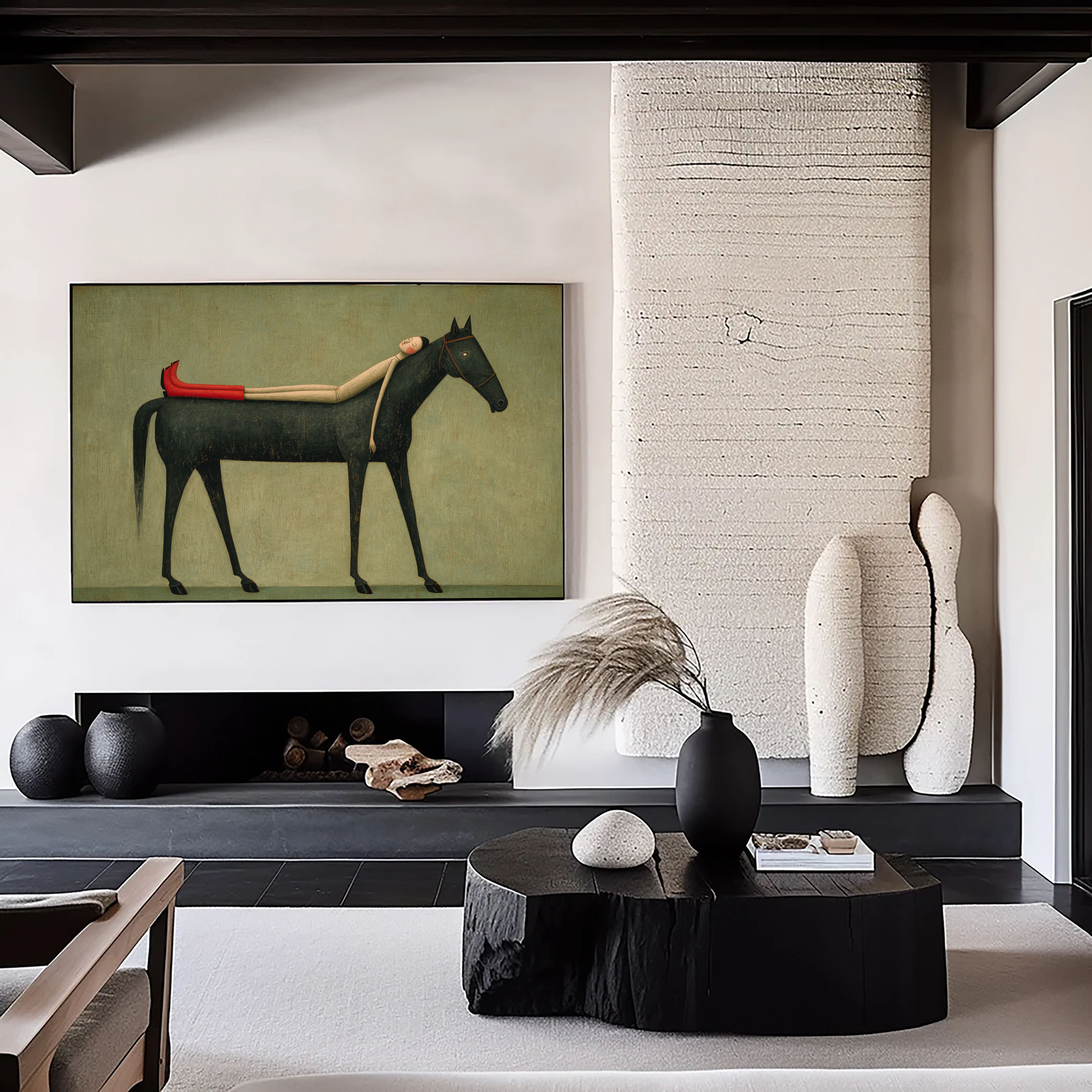 Textured Languid Equine | Scarlet Repose