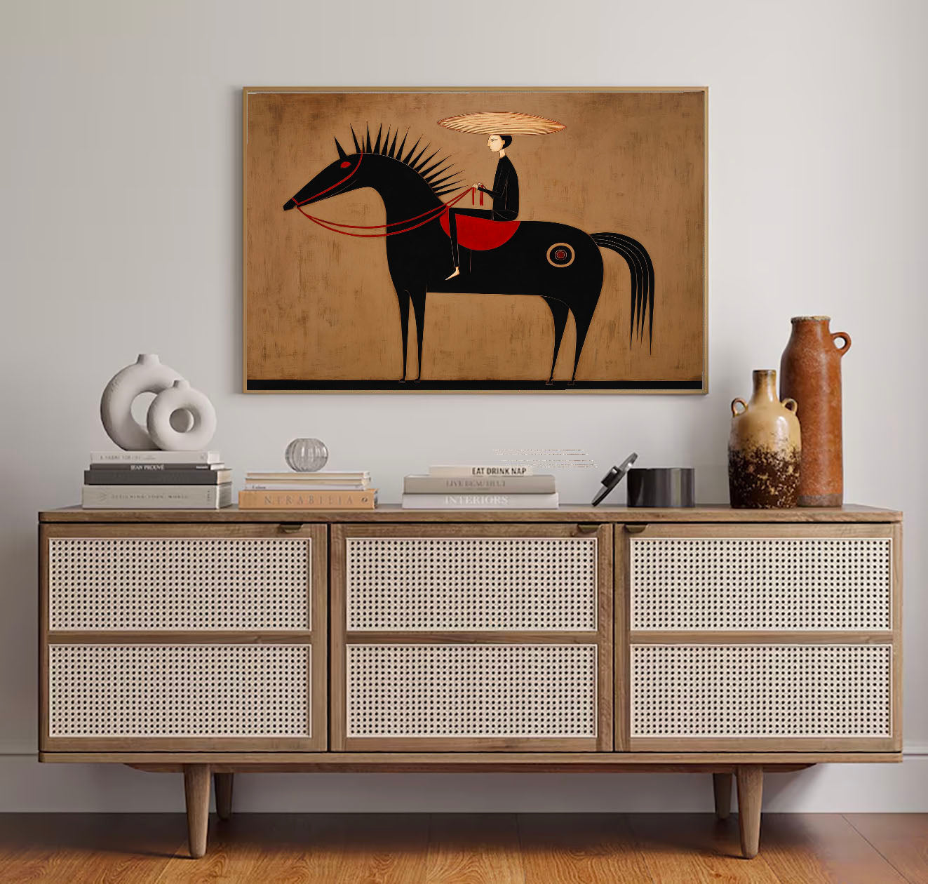 Textured Spiked Equine | Straw Hat