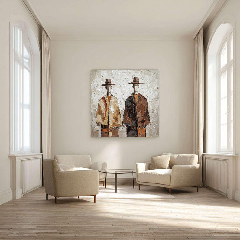 Textured Cloaked Duet | Earth Hues