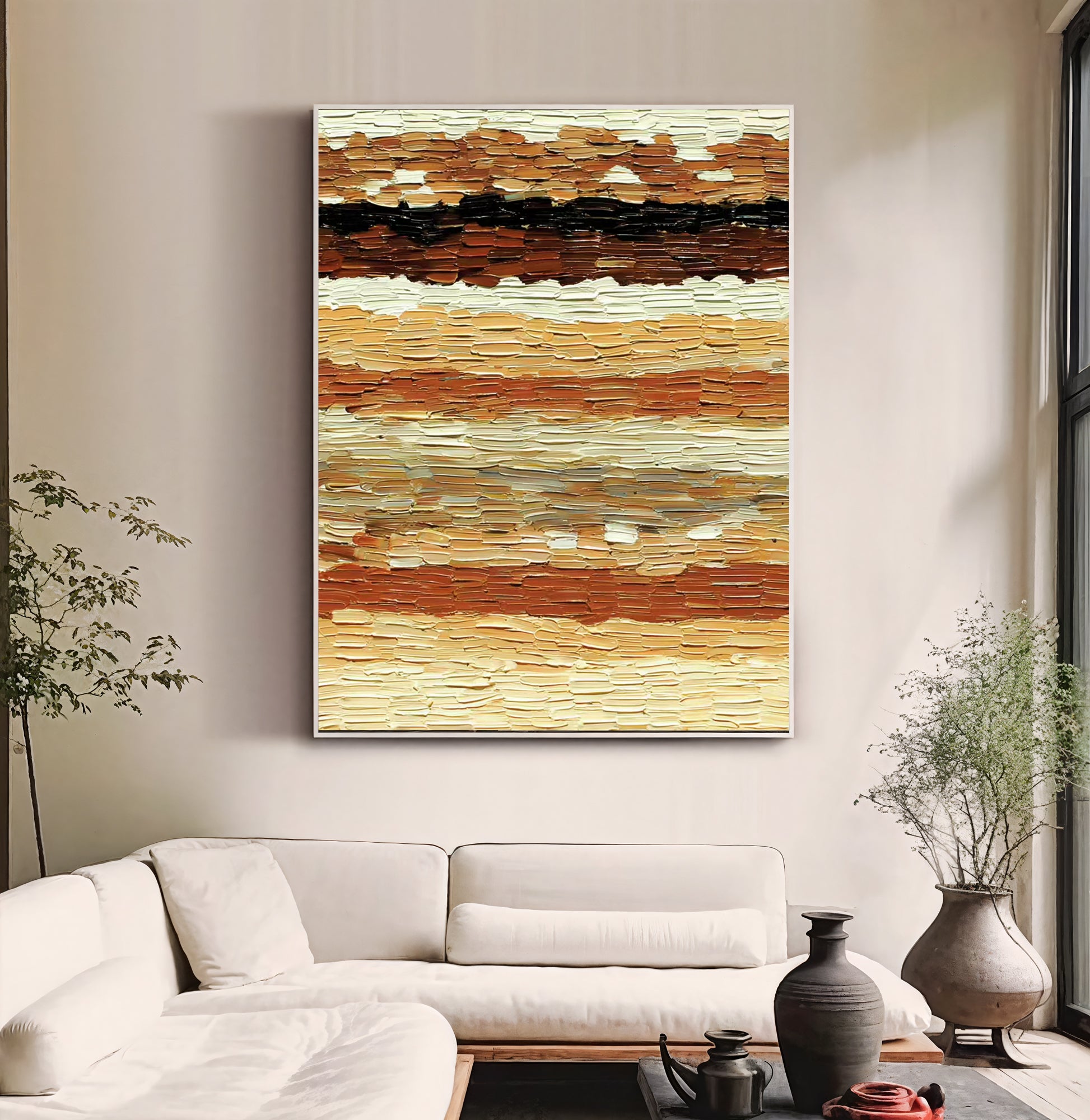 Textured Impasto Warmth | Golden Hues