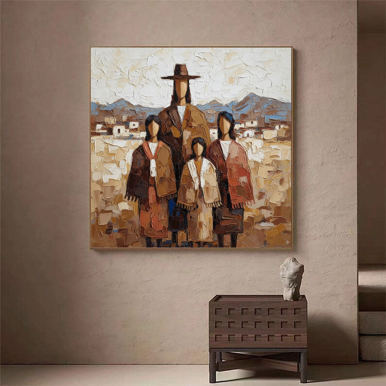 Textured Clan Portrait | Earth Horizon