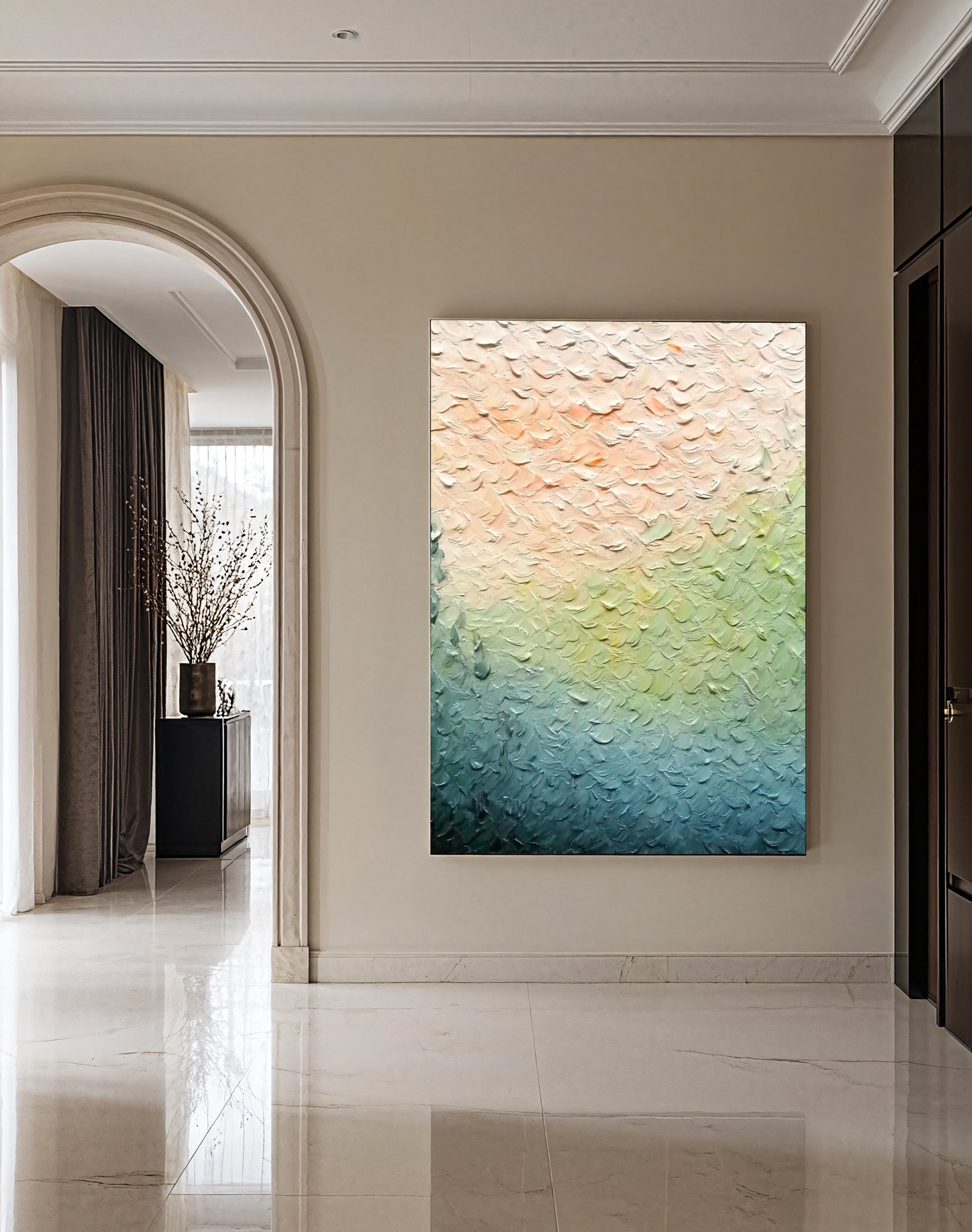 Textured Pastel Gradient | Teal Hush