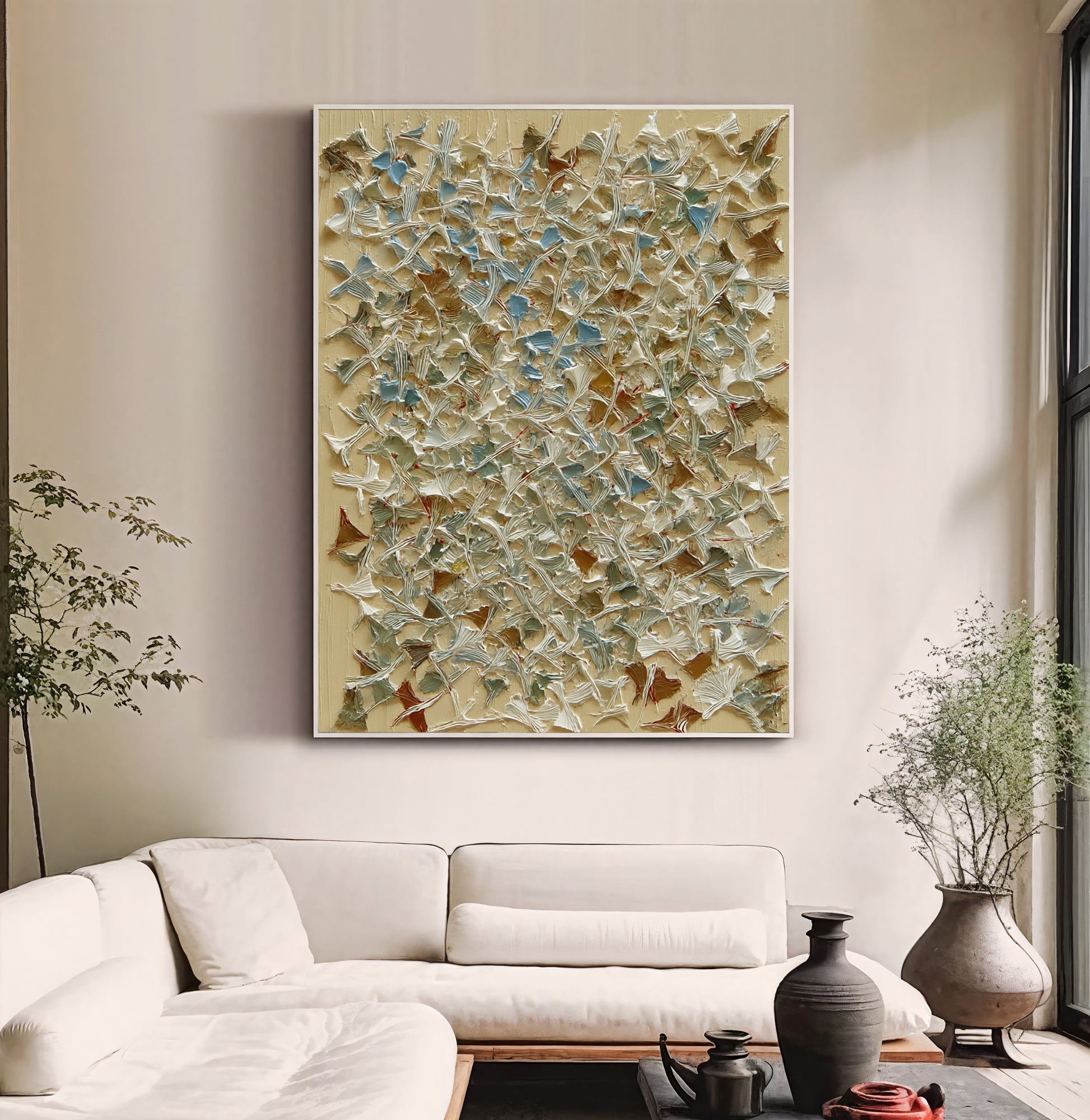 Textured Ginkgo Opulence | Mellow Hues