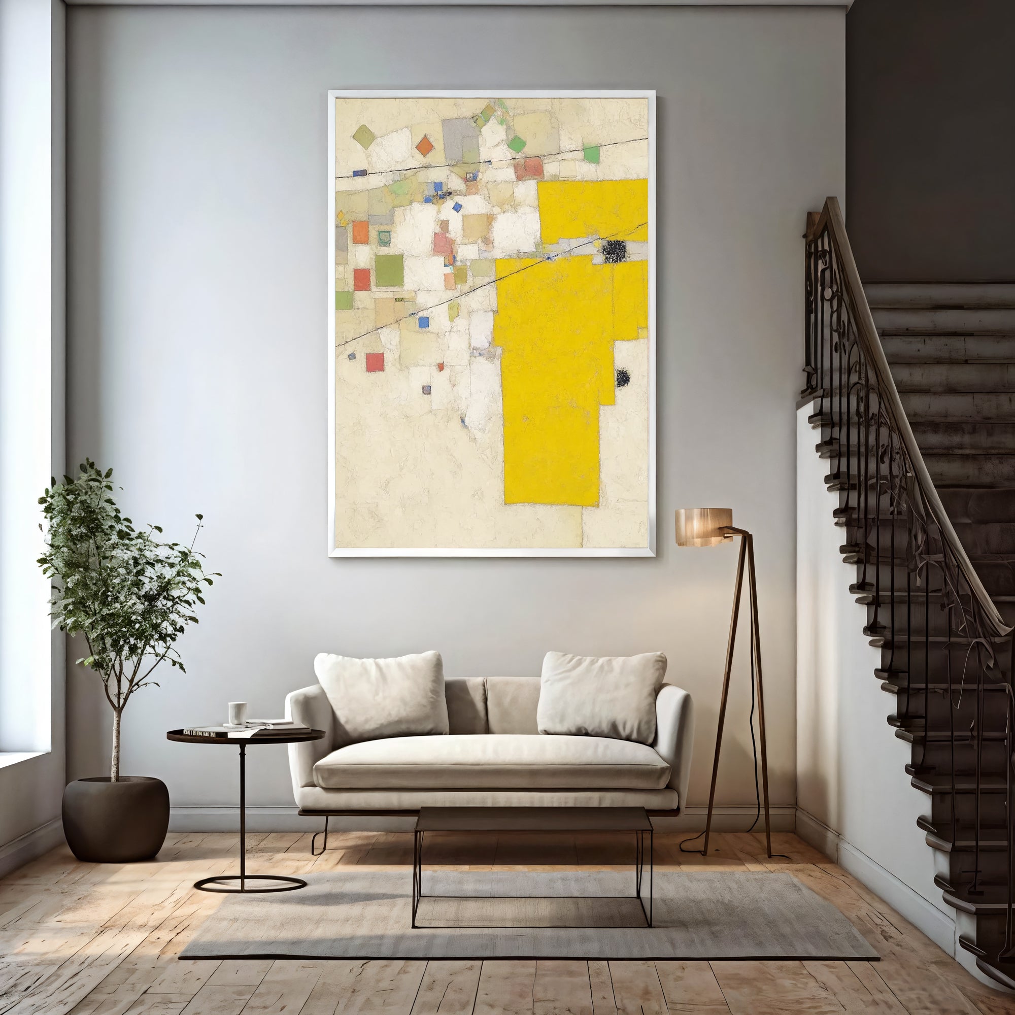 Textured Geometric Radiance | Sunlit Yellow