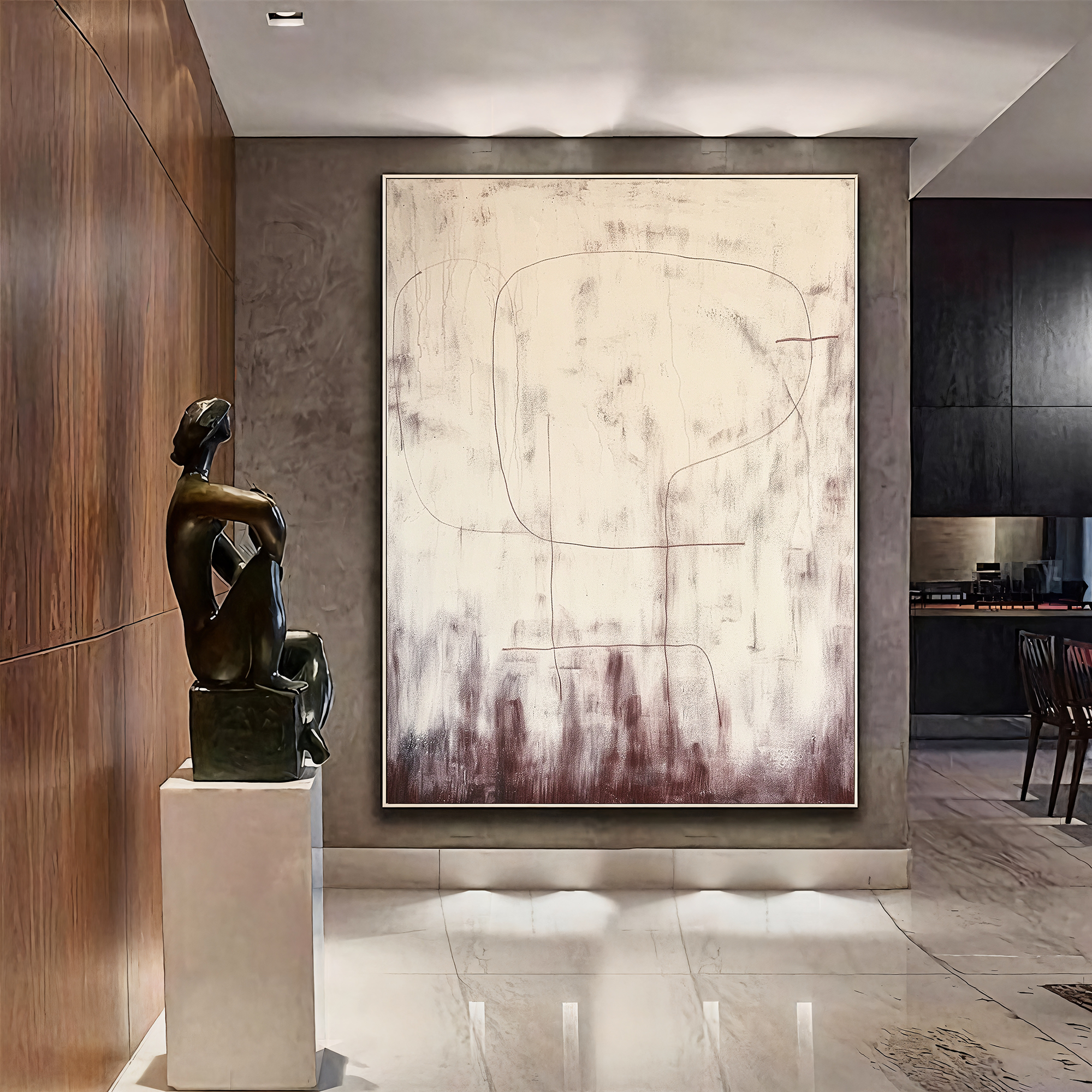 Textured Line Serenity | Beige Plum