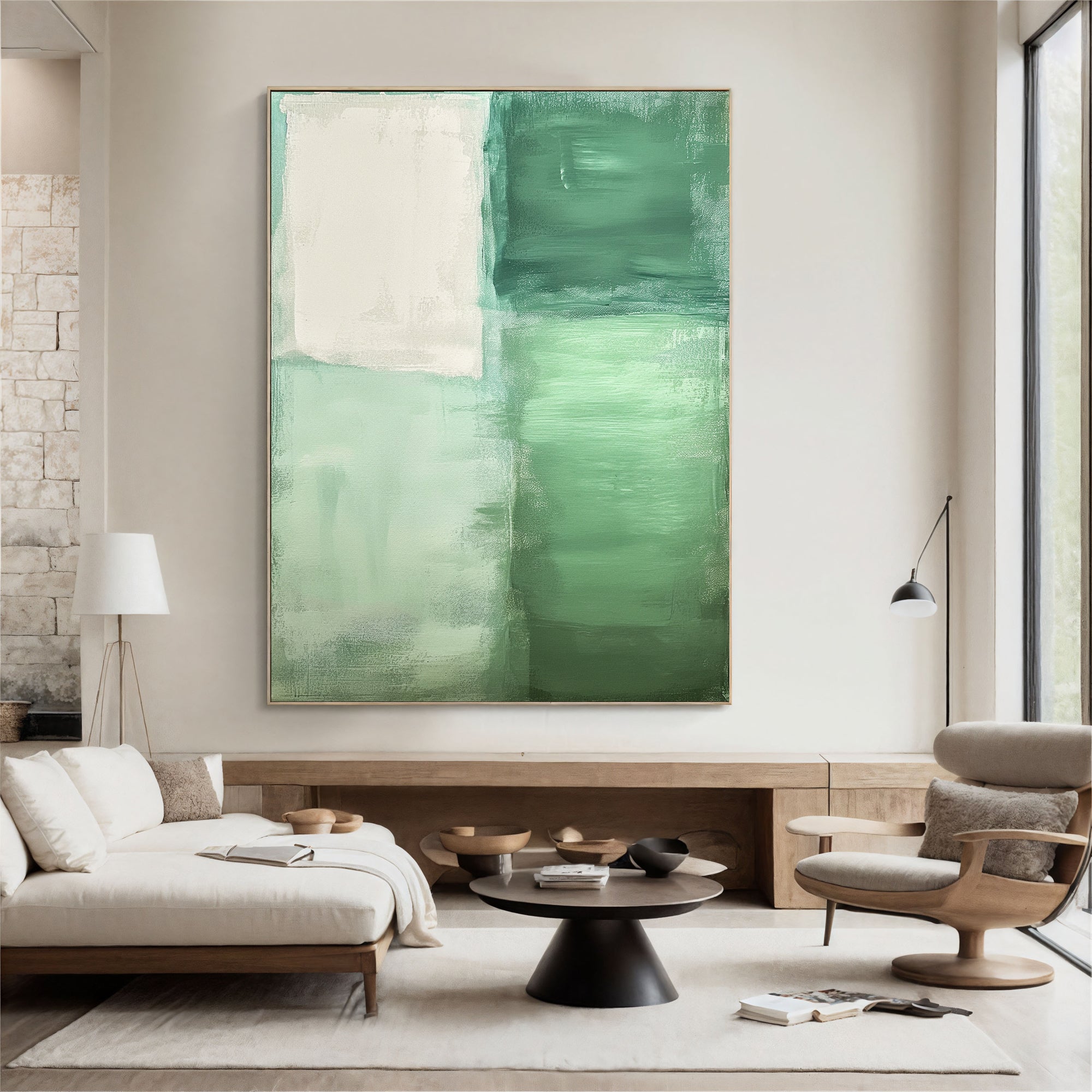 Textured Green Tranquility | Sage Tones