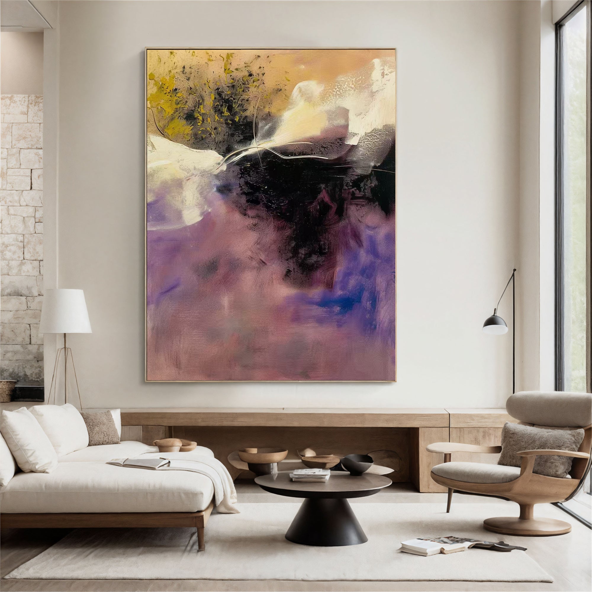 Textured Violet Dynamism | Plum Hues