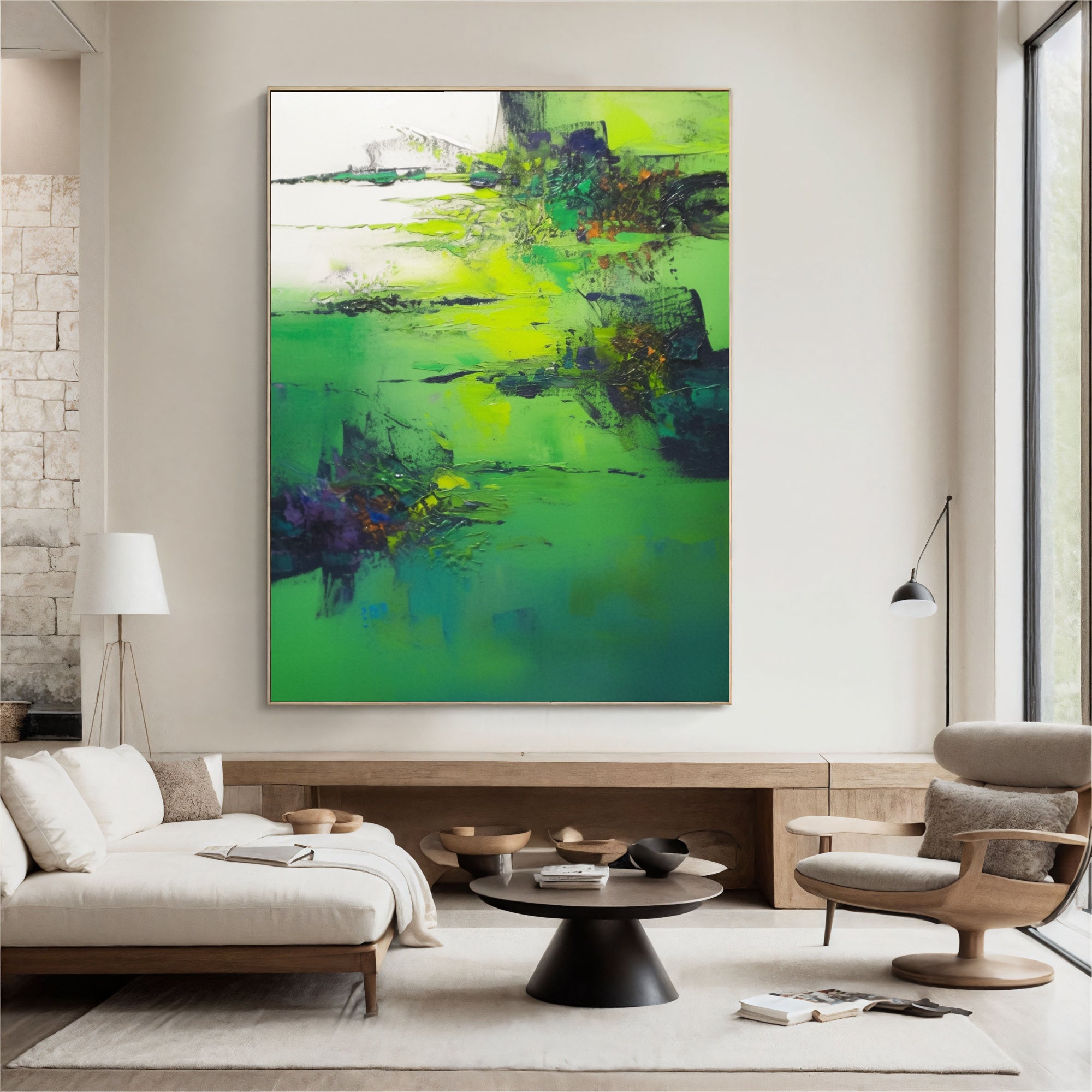 Textured Viridian Opulence | Green Citrine