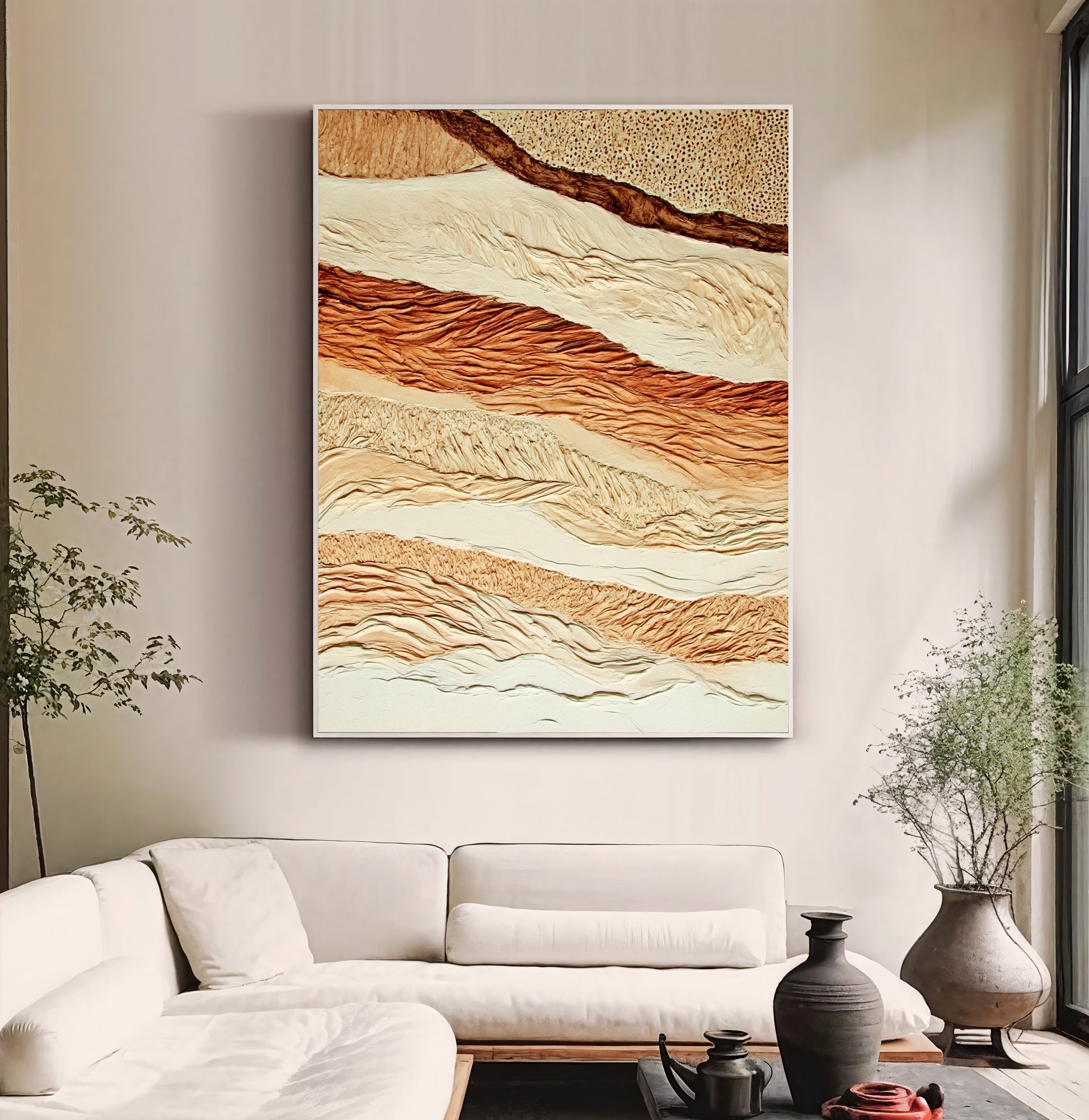 Textured Layered Terrain | Earthy Gradients