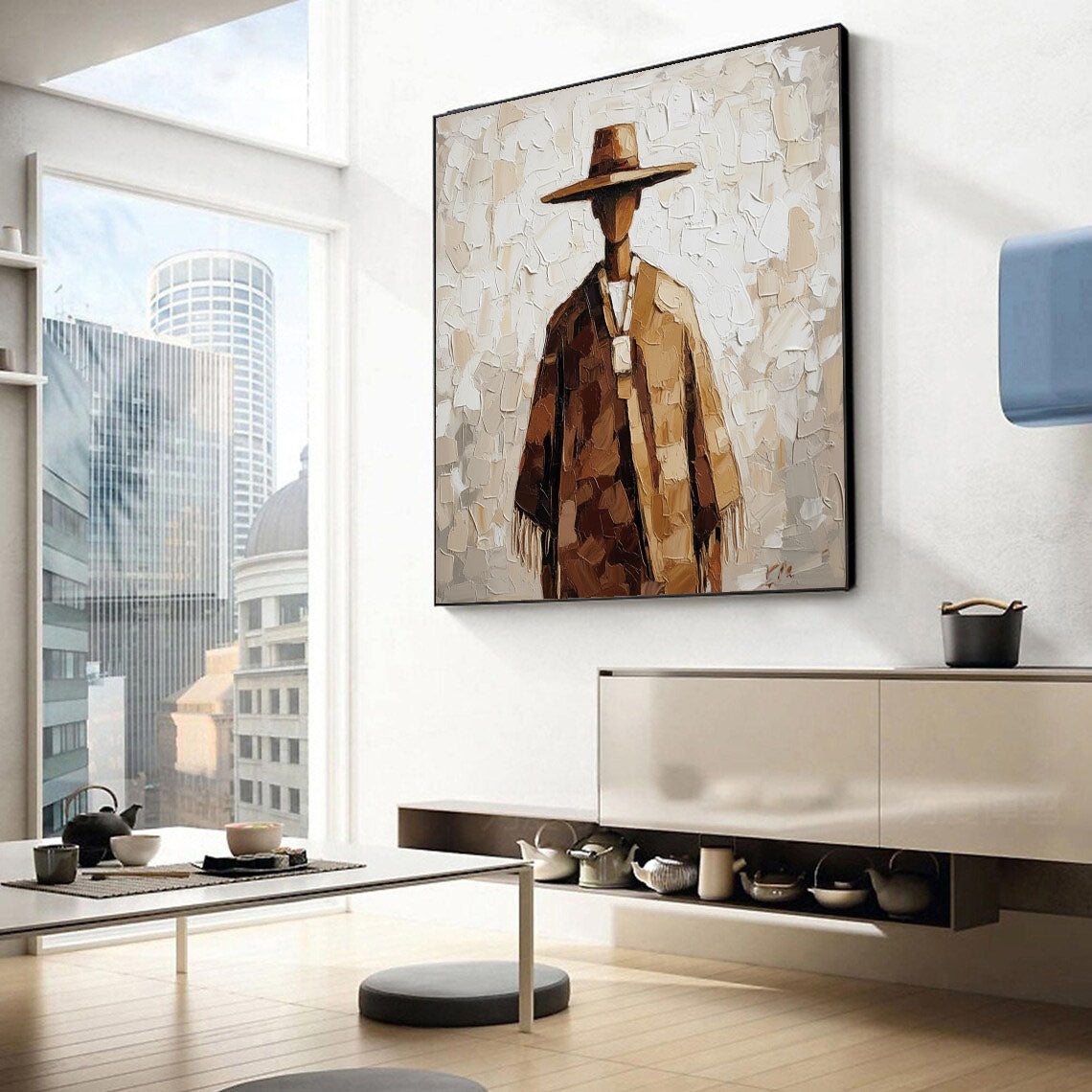 Textured Cloaked Silhouette | Earth Palette