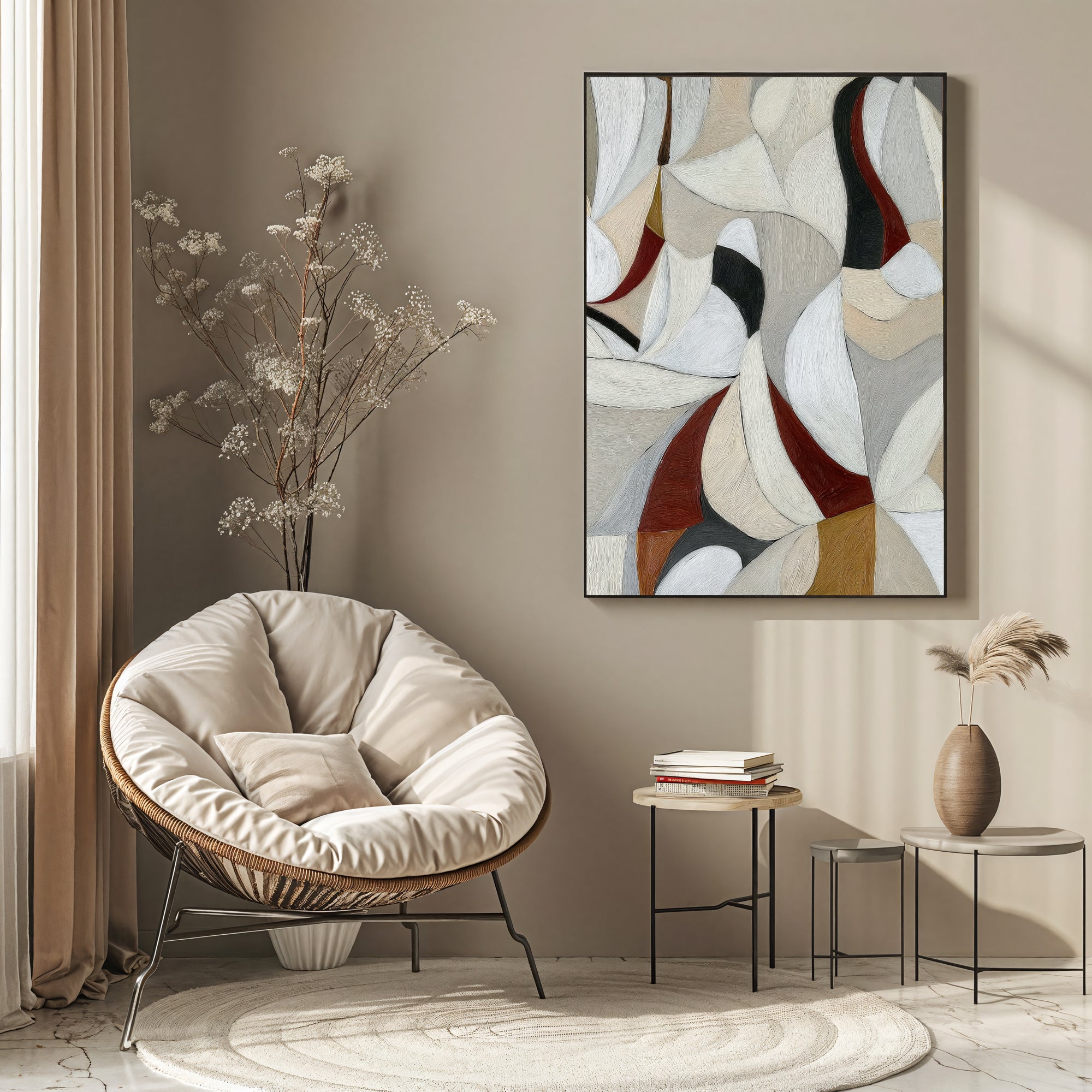 Textured Geometric Opulence | Neutral Rhythm