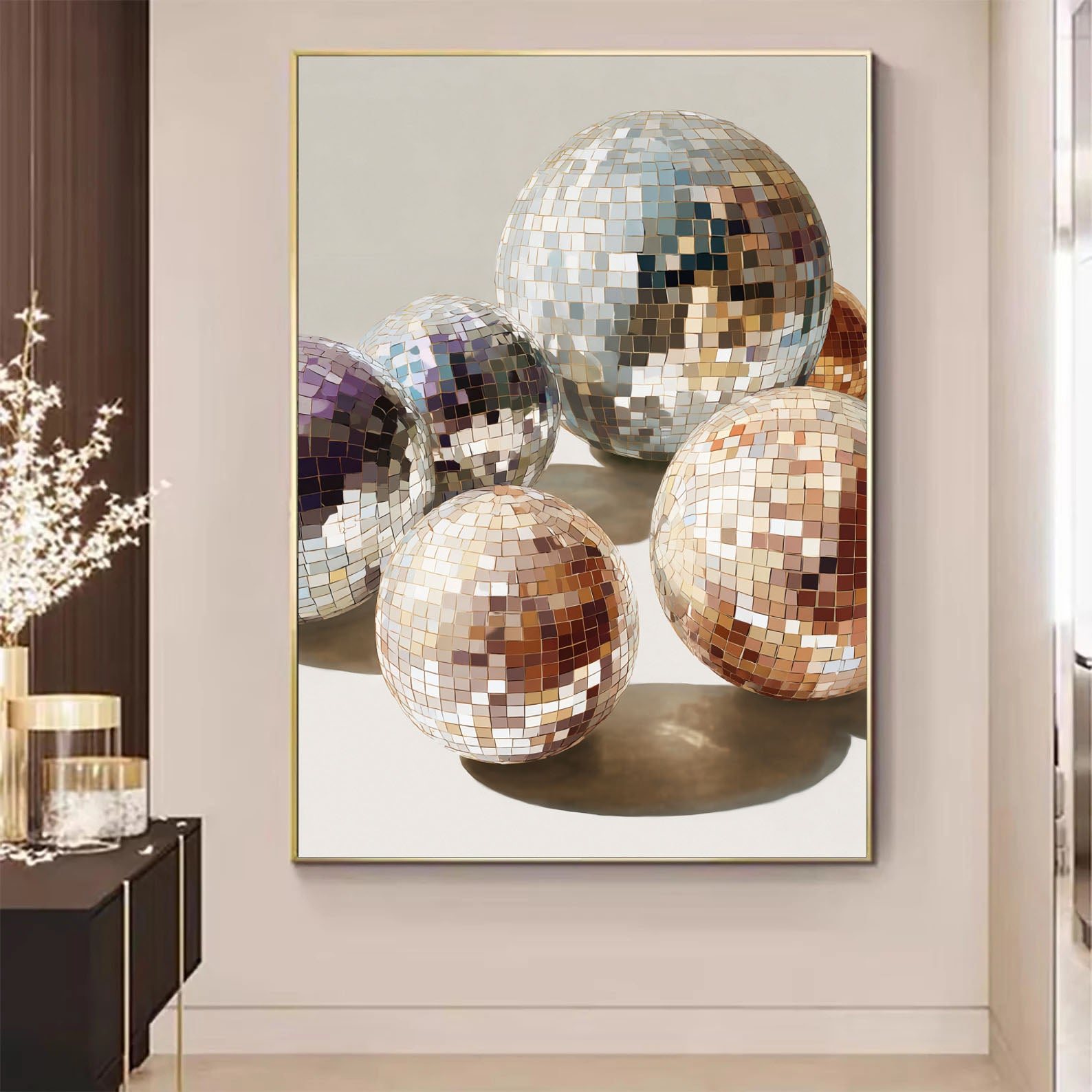 Disco Balls Abstract Art | Retro Glamour