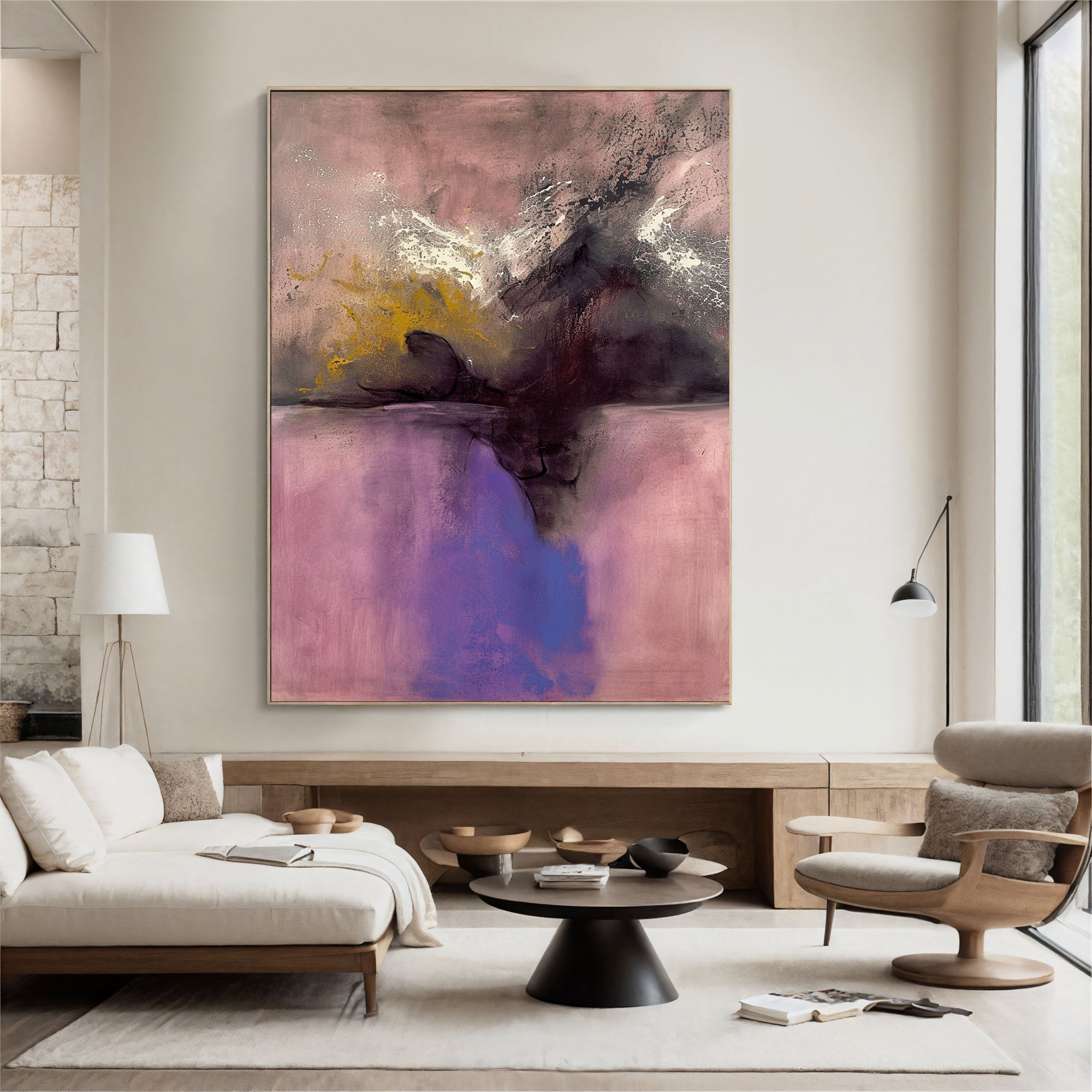 Textured Rose Opulence | Pink Purple