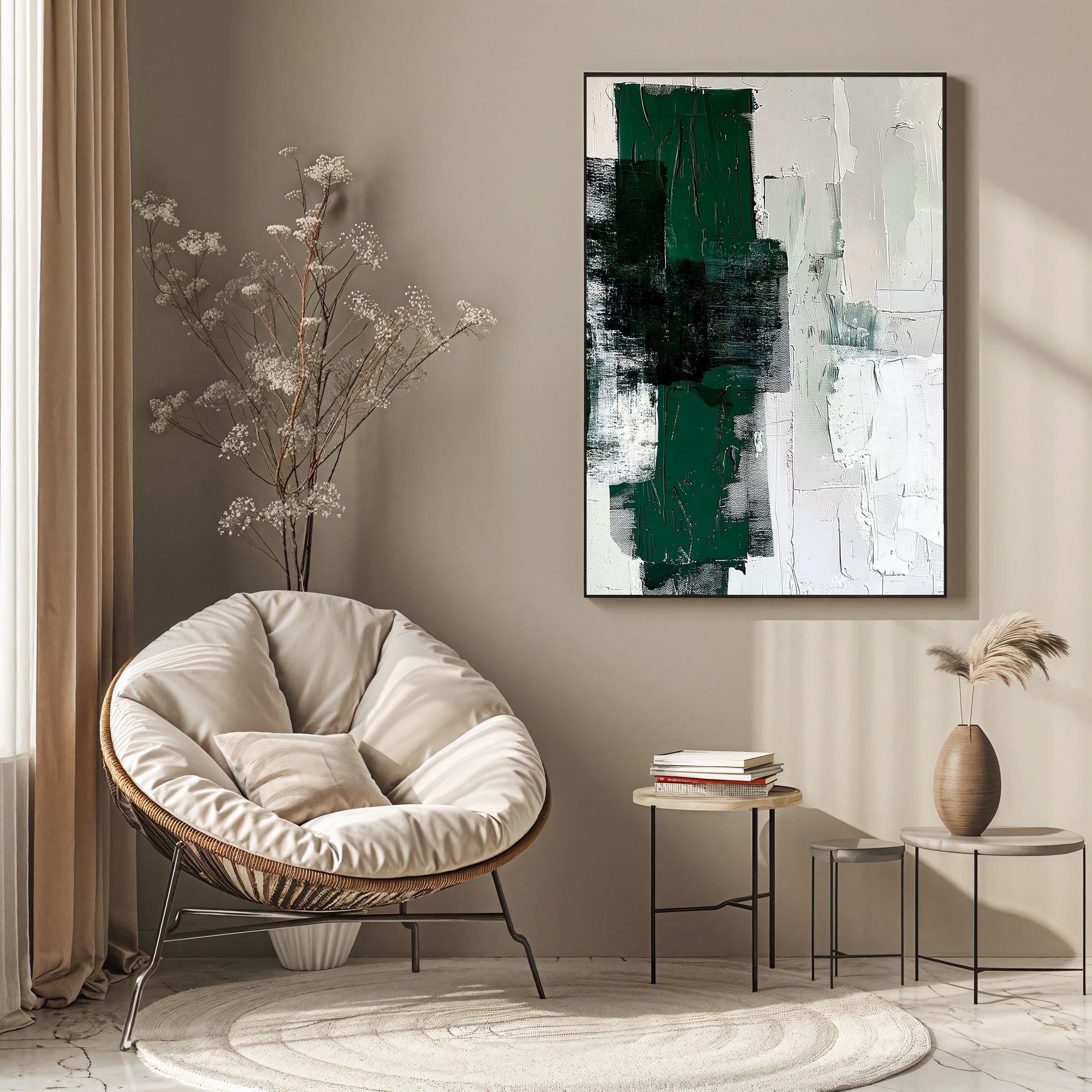 Textured Abstract Vitality | Green Blend
