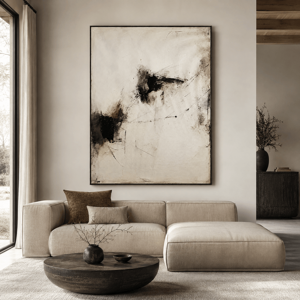 Wabi‑Sabi Art｜Faded Fragmented Echo