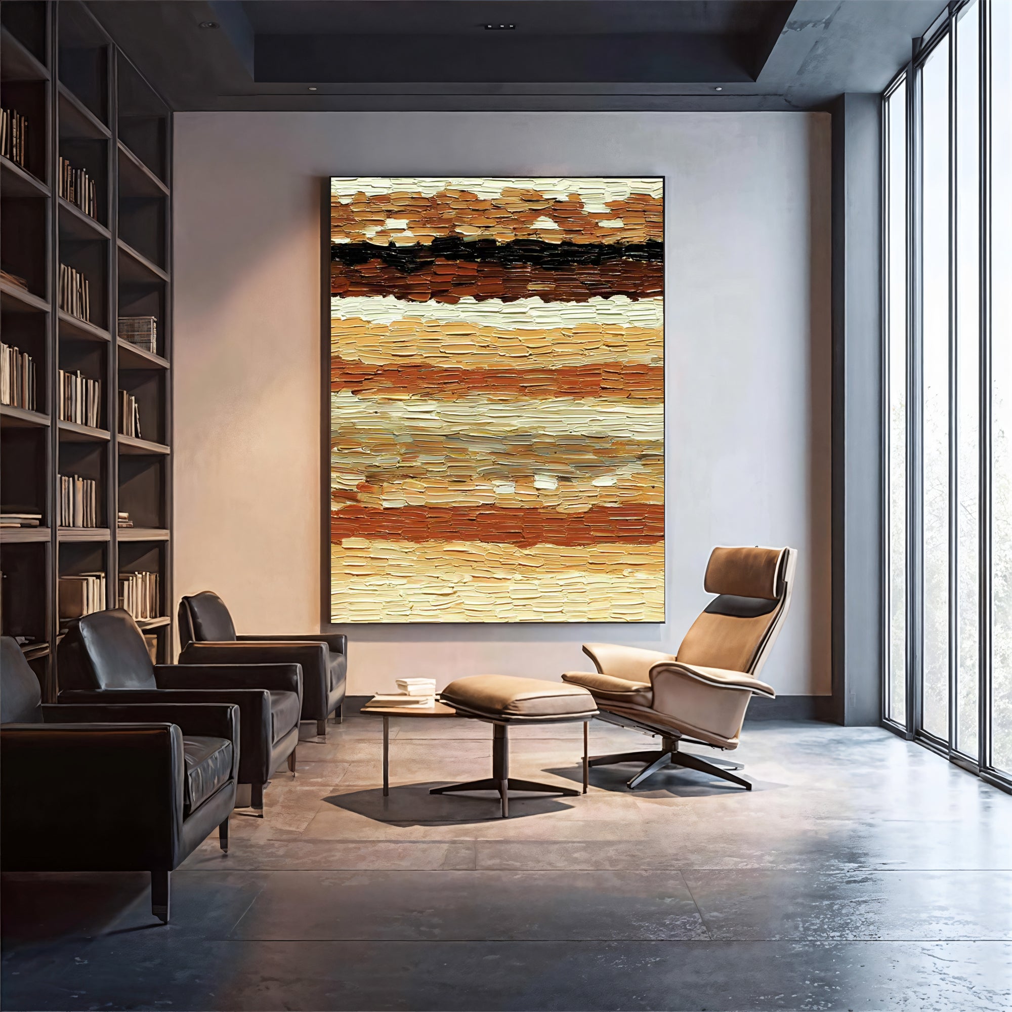 Textured Impasto Warmth | Golden Hues