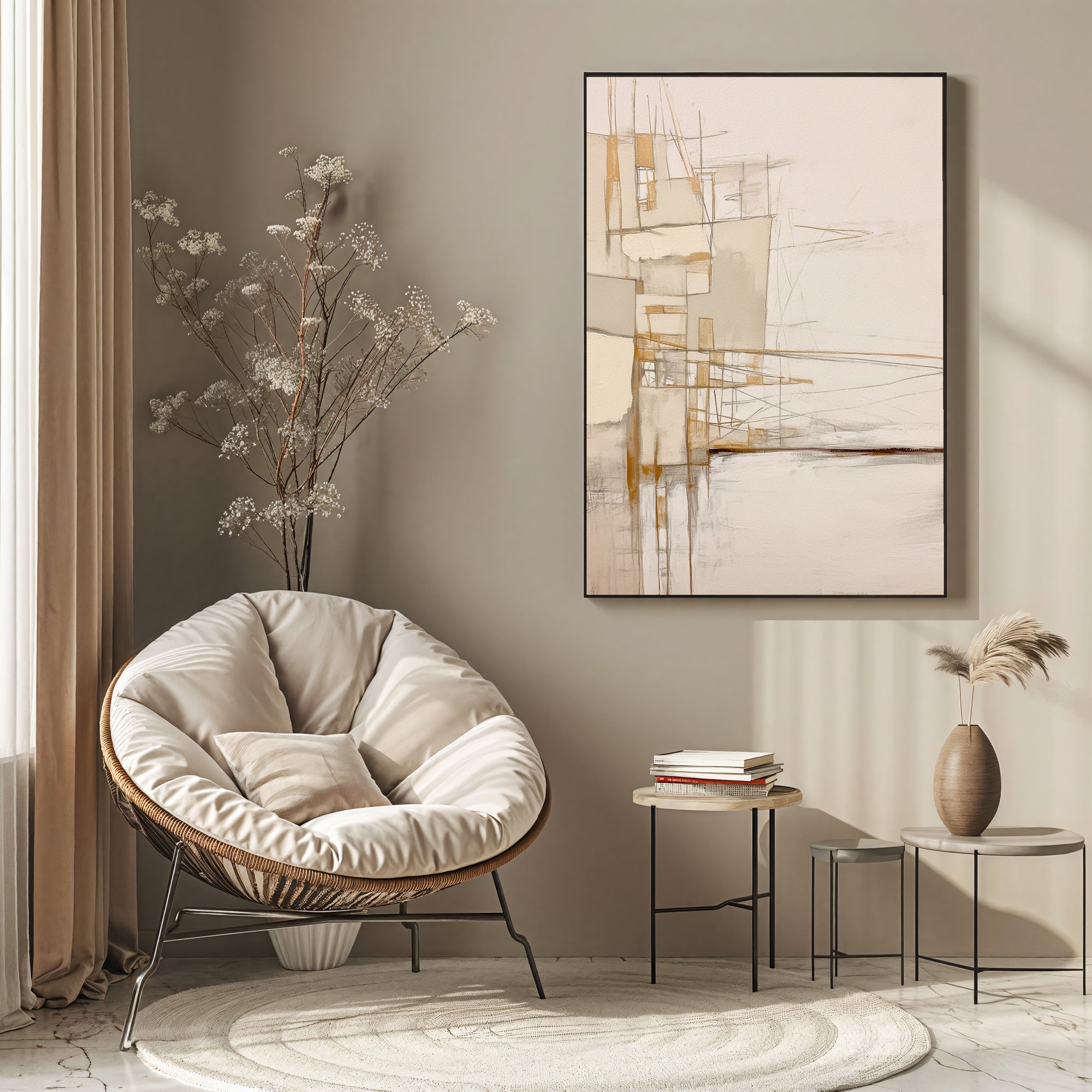 Textured Architectural Elegance | Beige Hues
