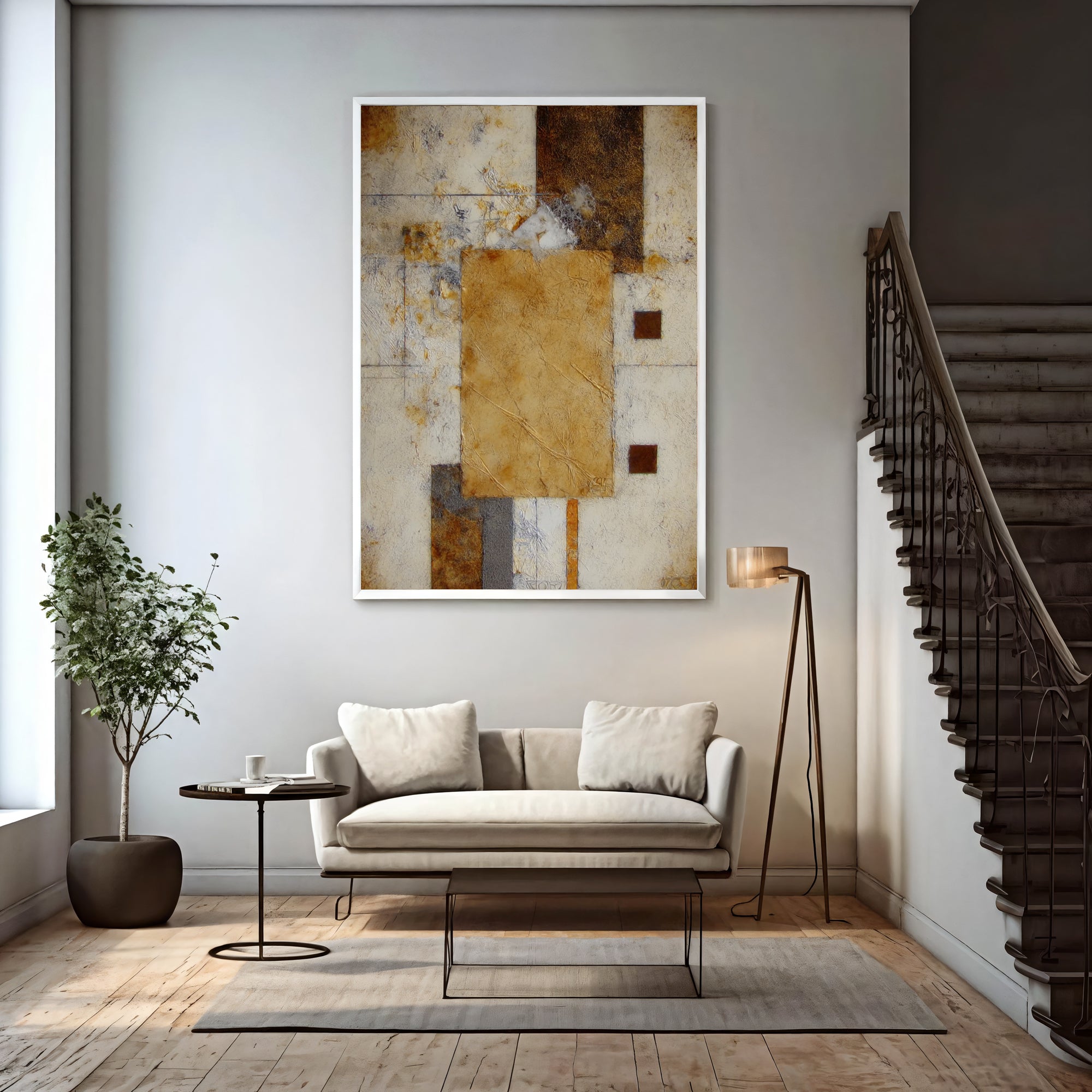 Textured Earthy Abstraction | Warm Hues