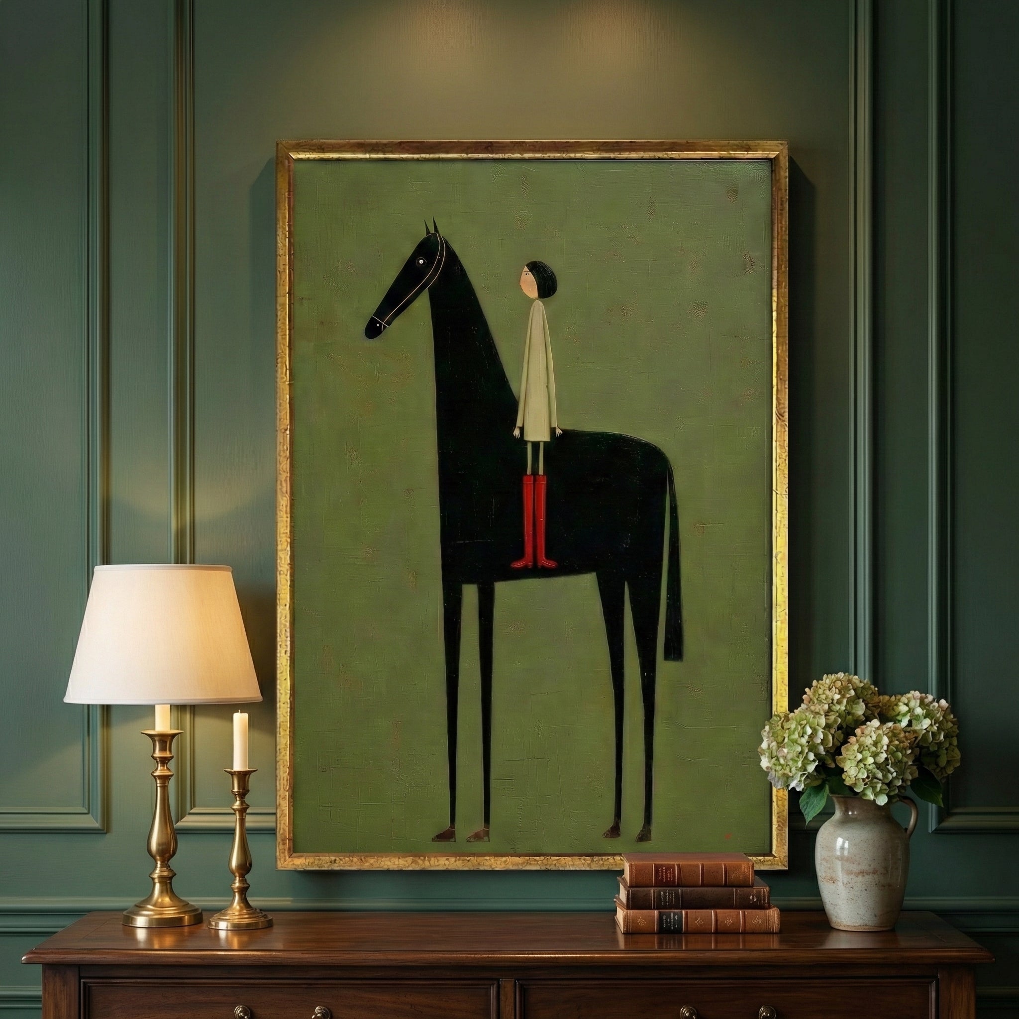 Textured Minimal Equine | Scarlet Boots