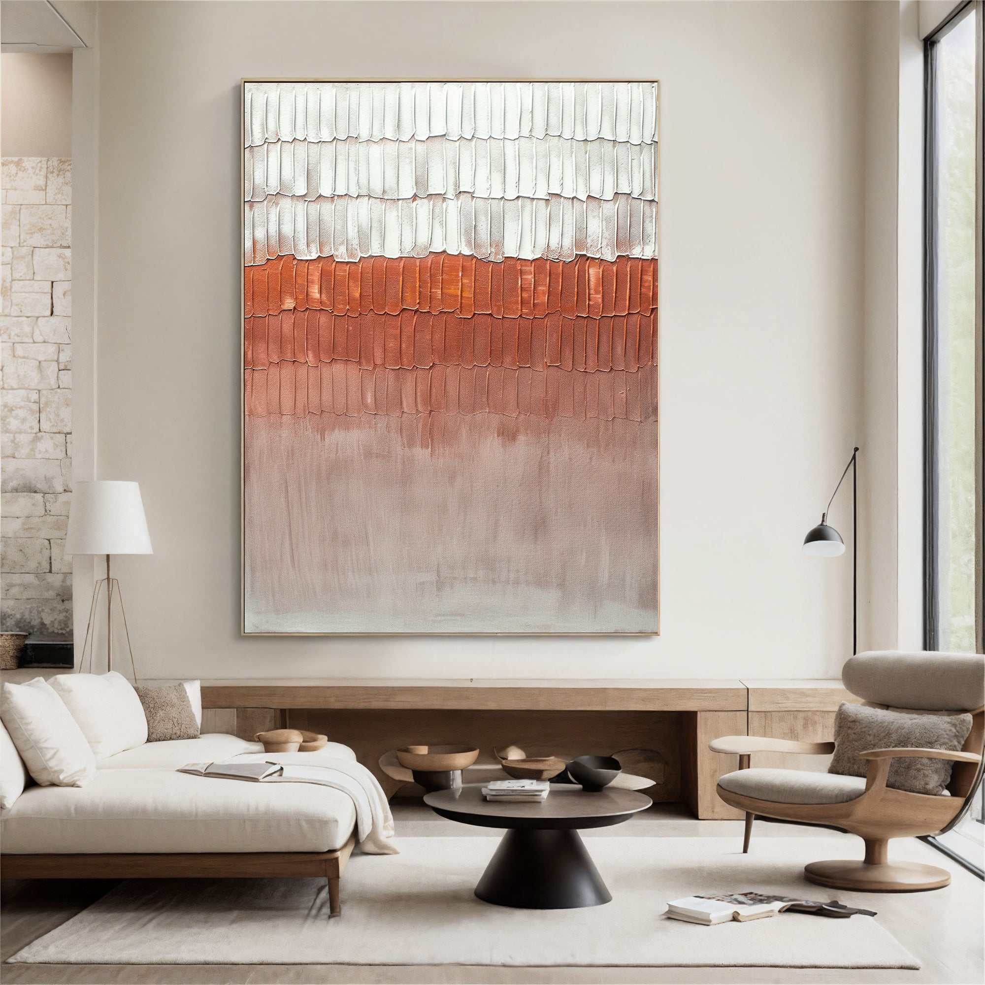 Textured Gradient Elegance | Rust Hues