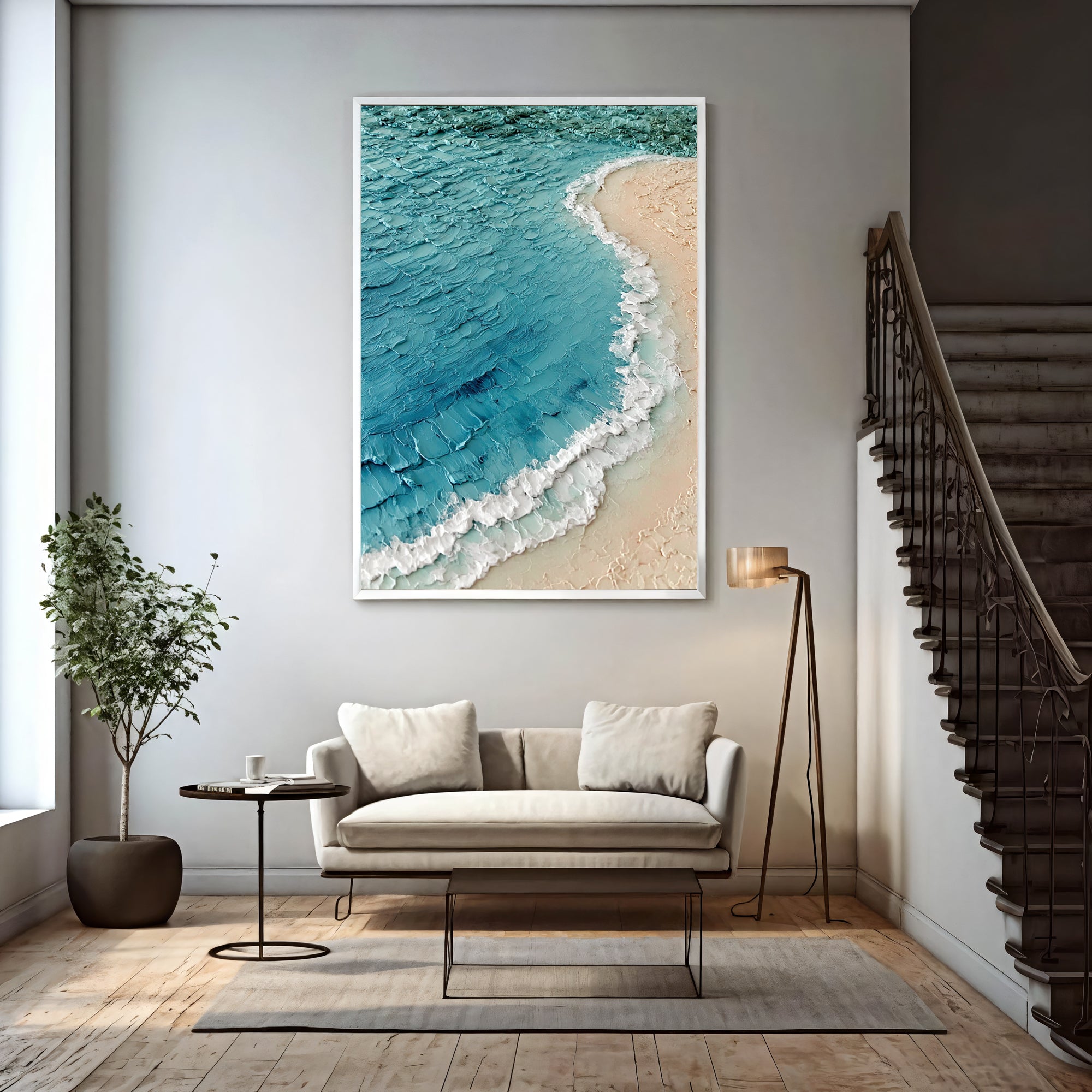 Textured Coastal Swell | Sandy Shore