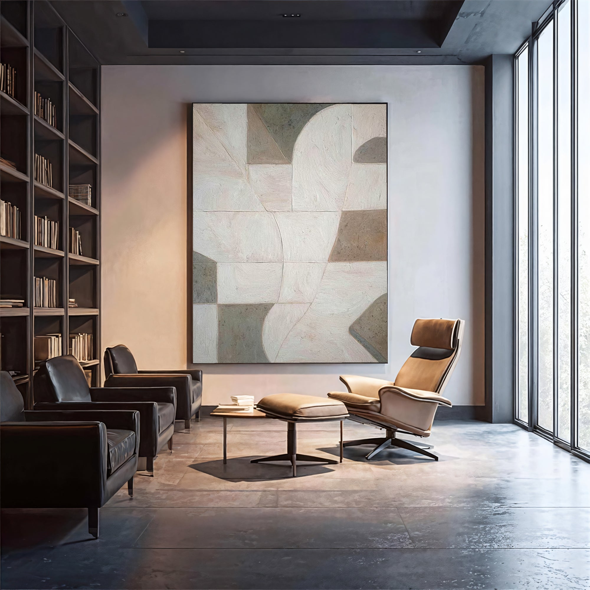 Textured Geometric Elegance | Muted Hues