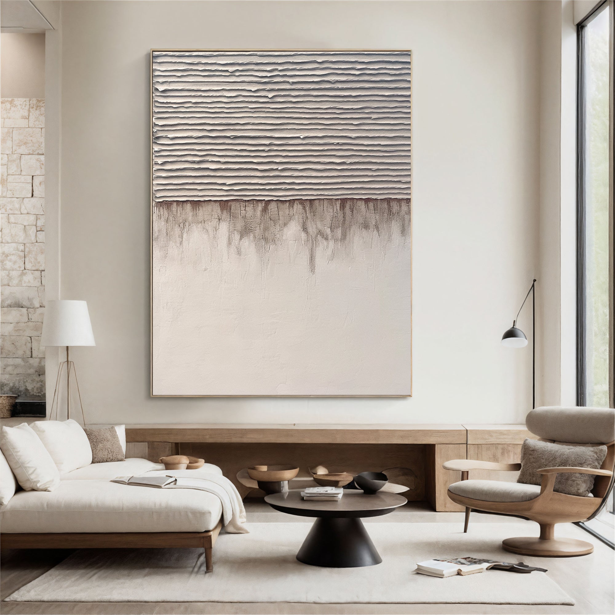 Textured Beige Depth | Taupe Hues