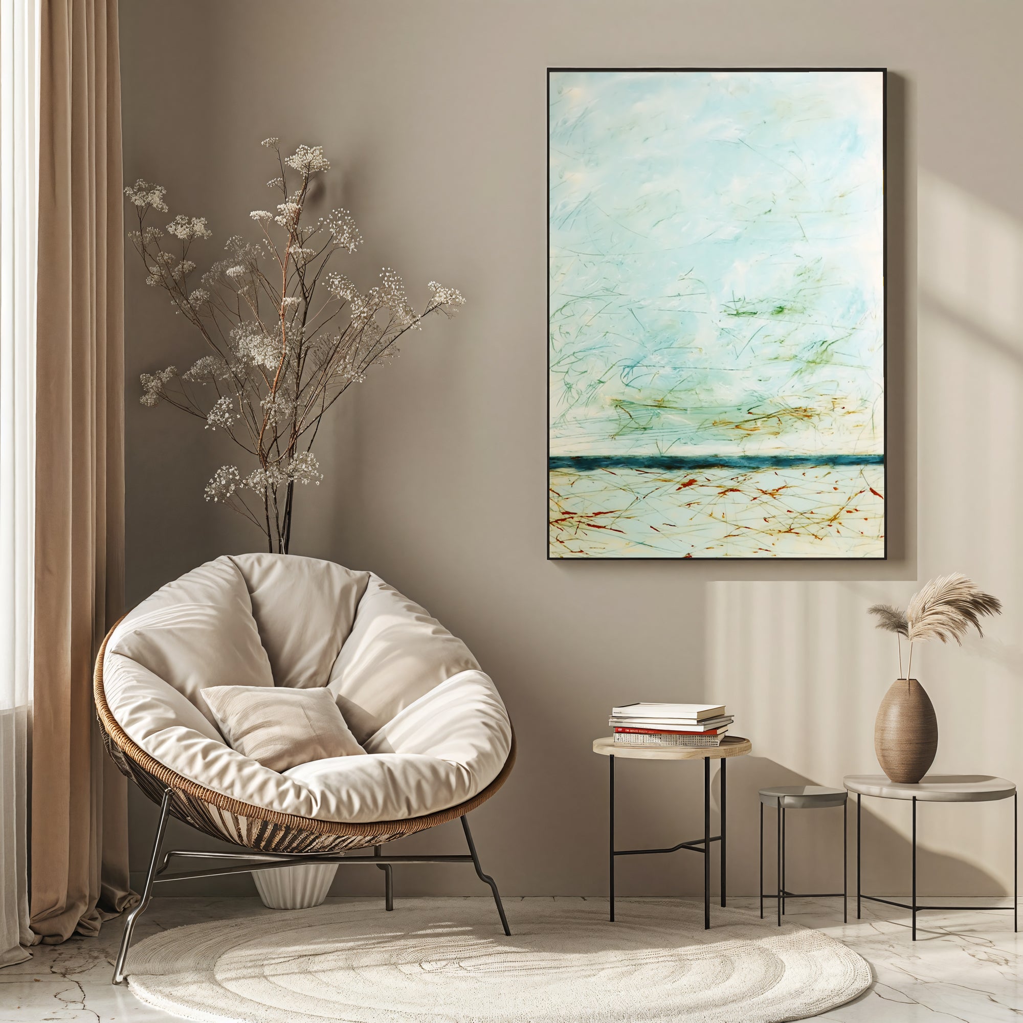 Textured Airy Landscape | Soft Hues