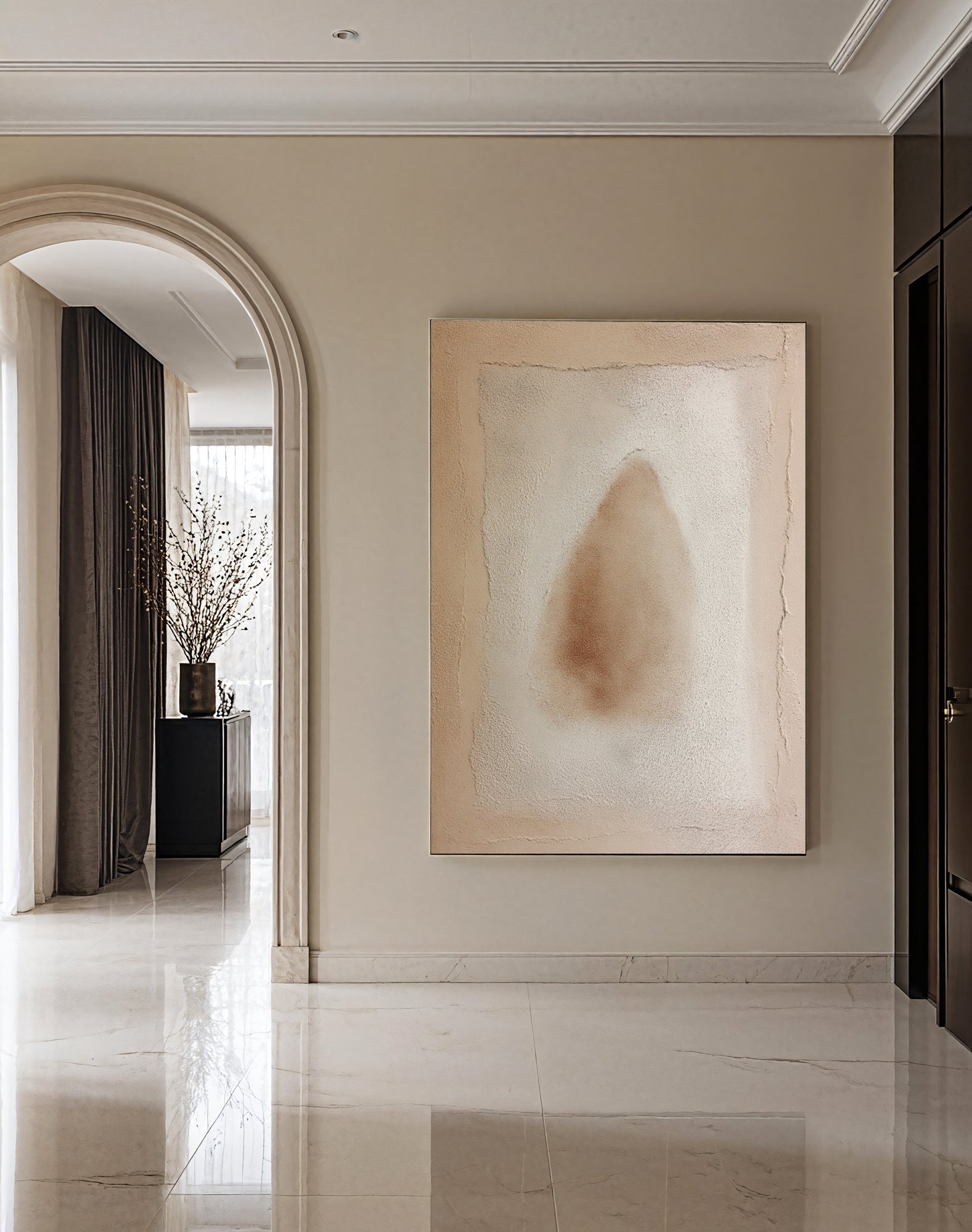 Textured Beige Haze | Earthy Blush