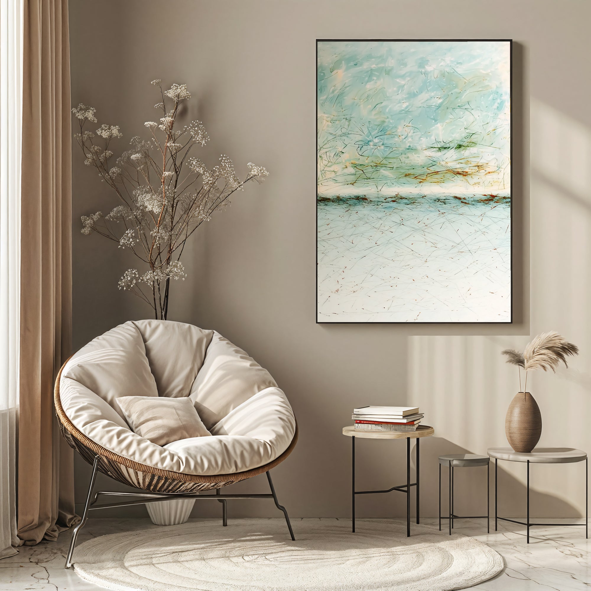 Textured Airy Waterscape | Soft Hues