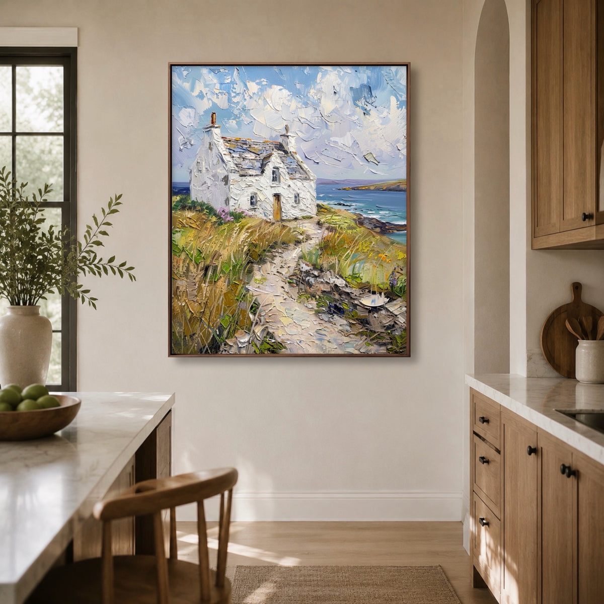 Coastal & Ocean Art｜Cliffside Wind Cottage