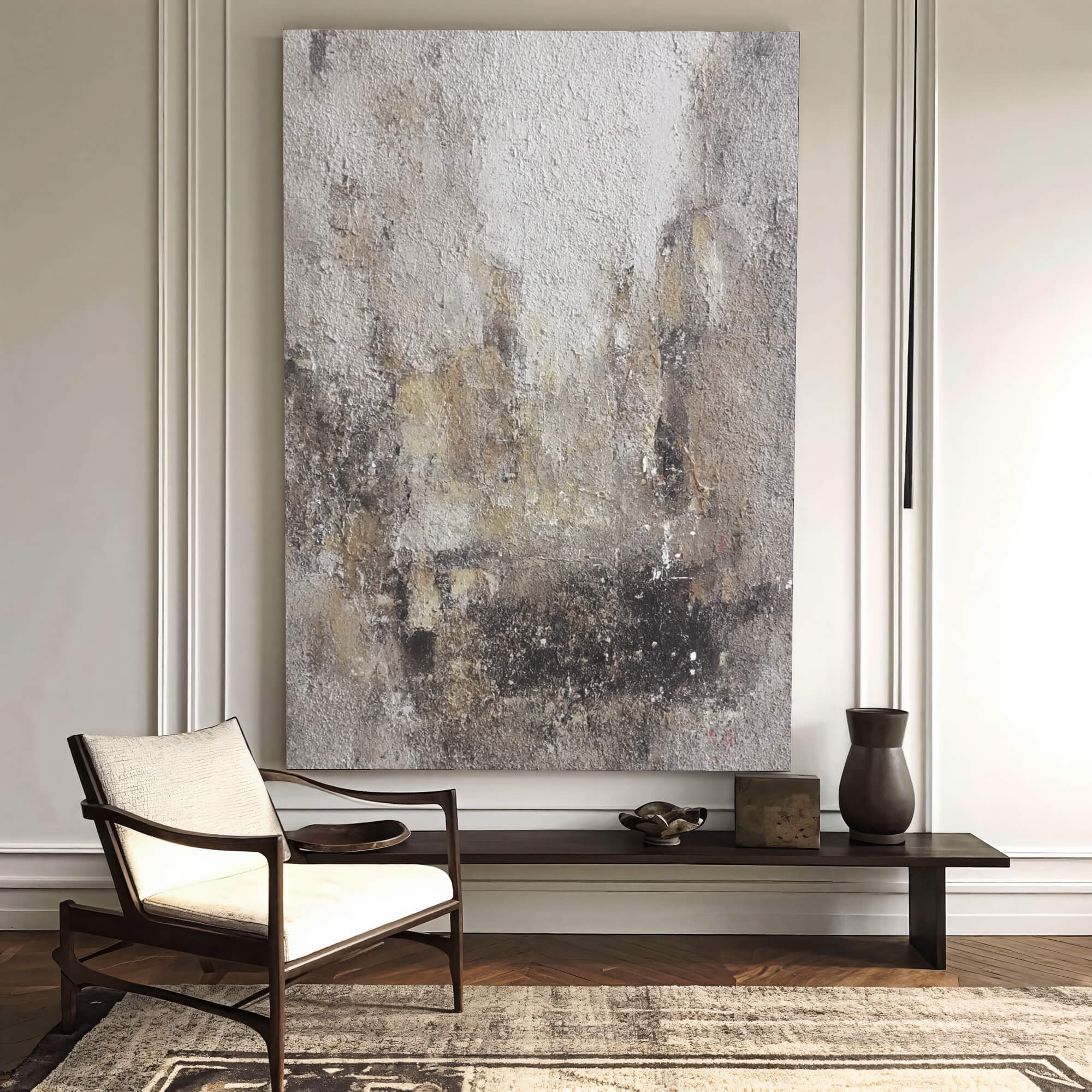 Textured Misty Abstract | Earthy Hues