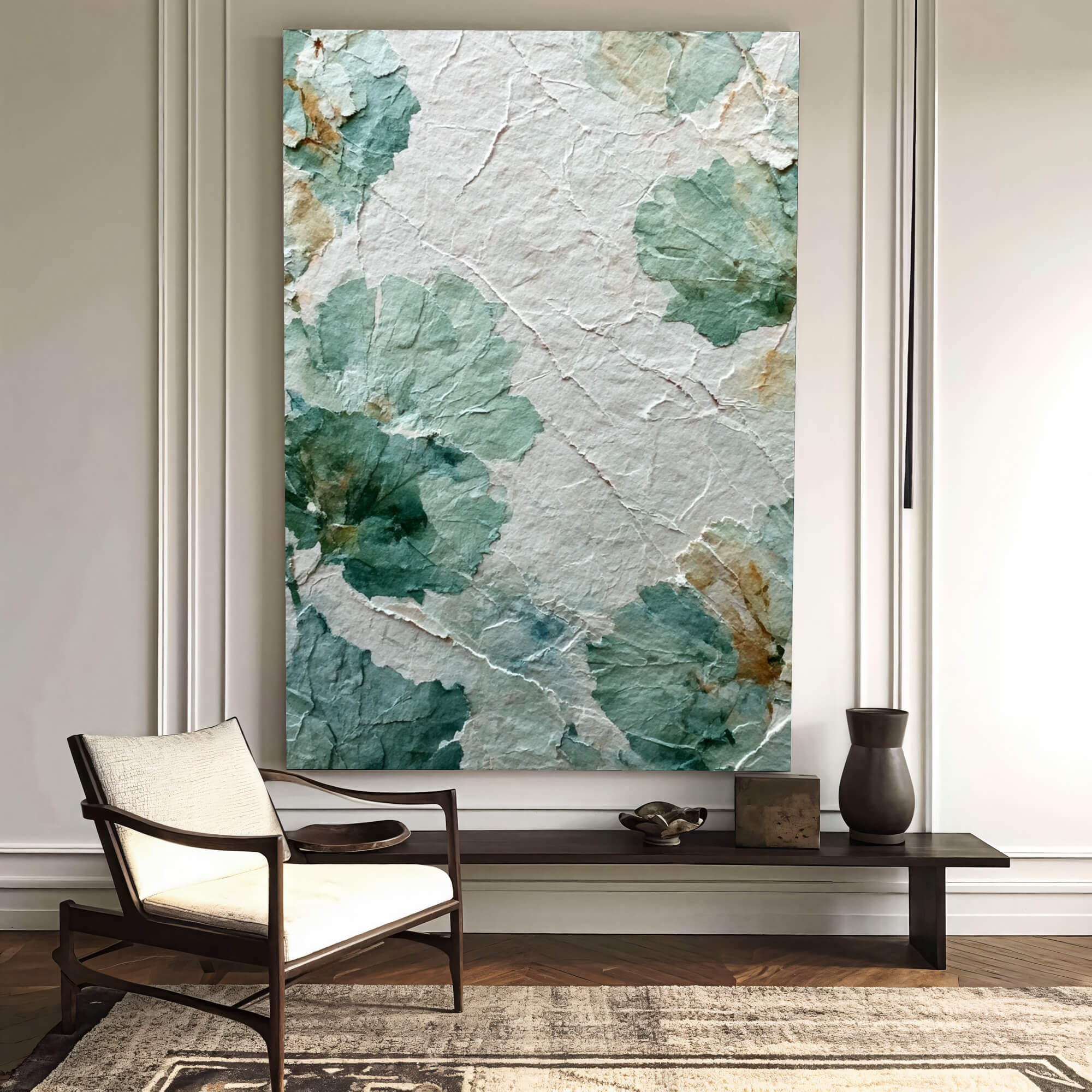 Crinkled Foliage Serene | Sage Bloom