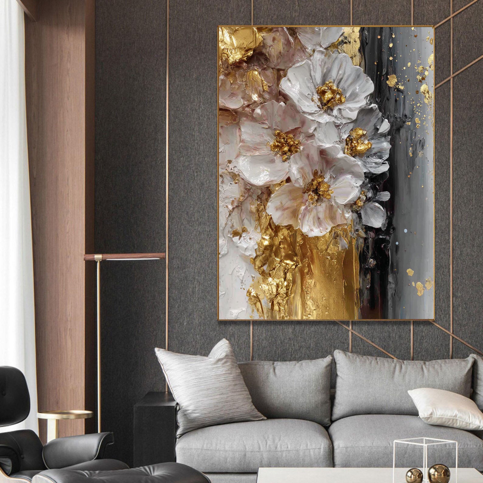 Textured Gilded Blossoms | Luxe Blooms