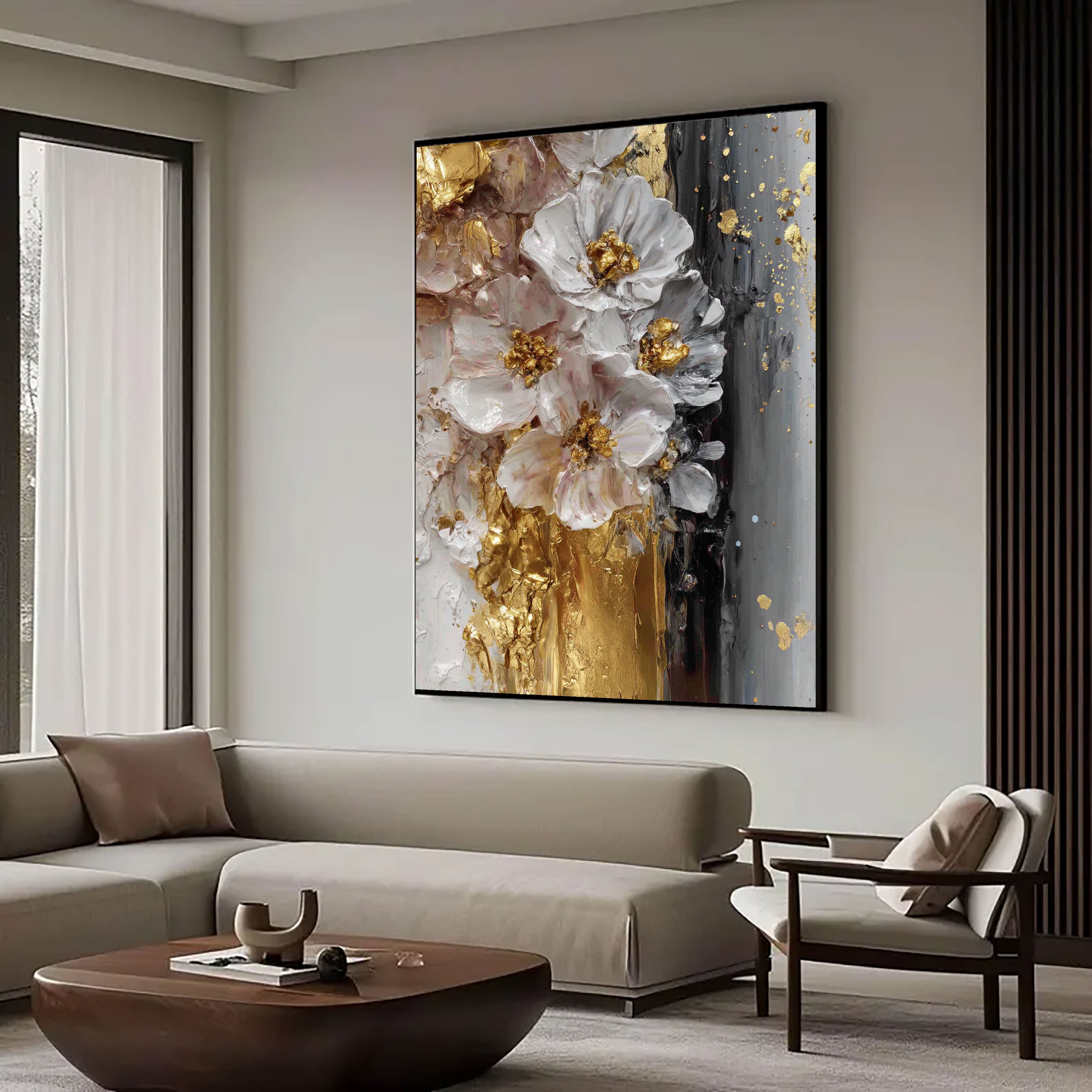 Textured Gilded Blossoms | Luxe Blooms