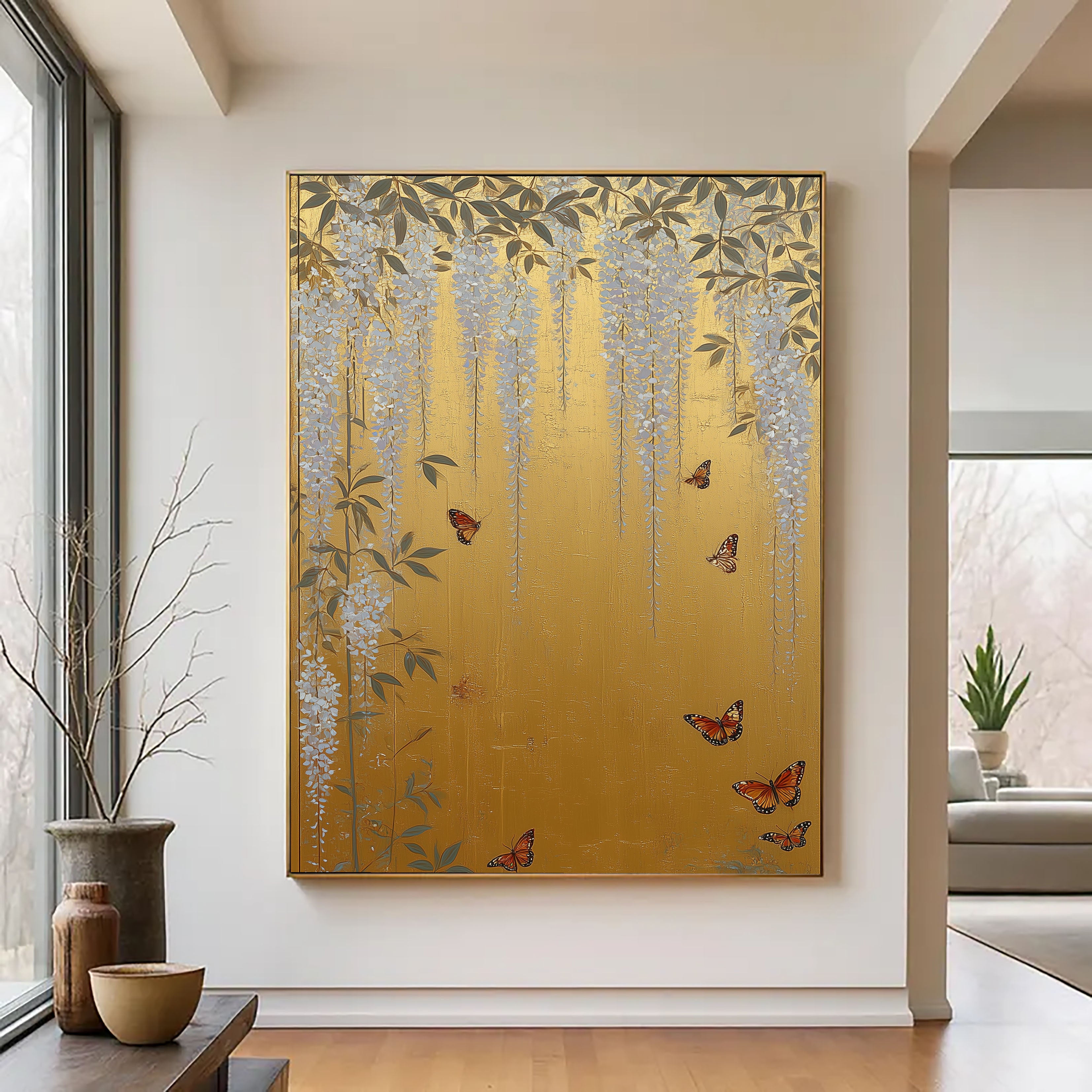 Textured Wisteria Glow | Butterfly Blooms